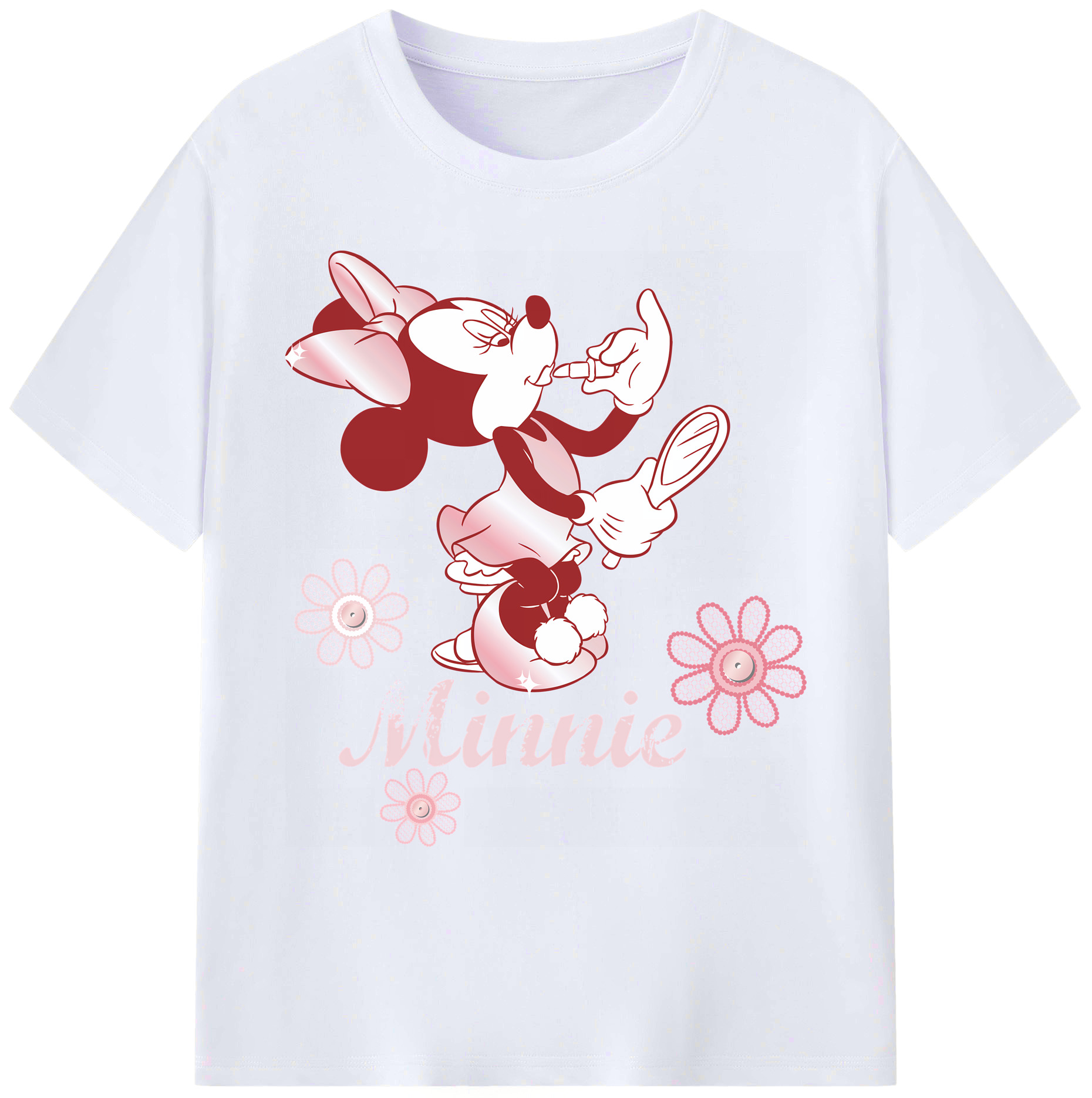 ミッキーマウス Mickey Mouse 綿100％ メンズ半袖Tシャツ｜肌触りやわらか＆通気性