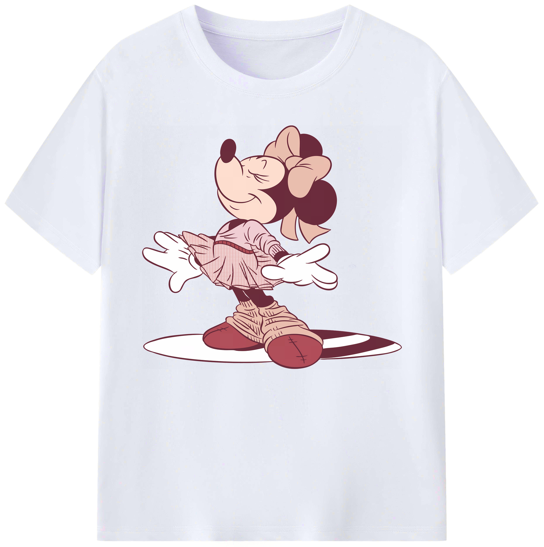 ミッキーマウス Mickey Mouse 綿100％ メンズ半袖Tシャツ｜肌触りやわらか＆通気性