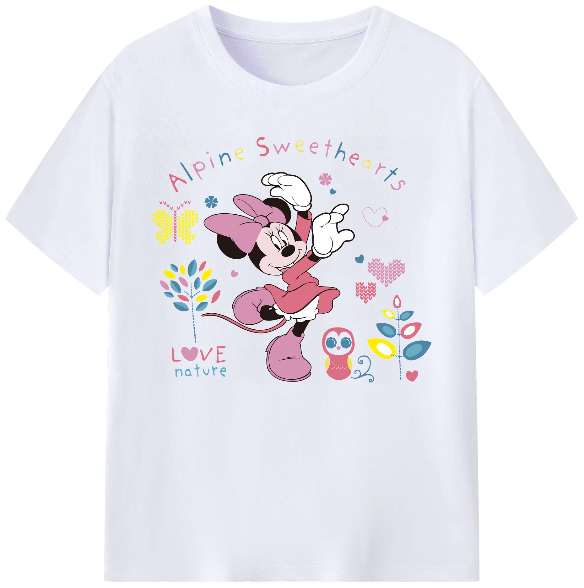 ミッキーマウス Mickey Mouse 綿100％ メンズ半袖Tシャツ｜肌触りやわらか＆通気性