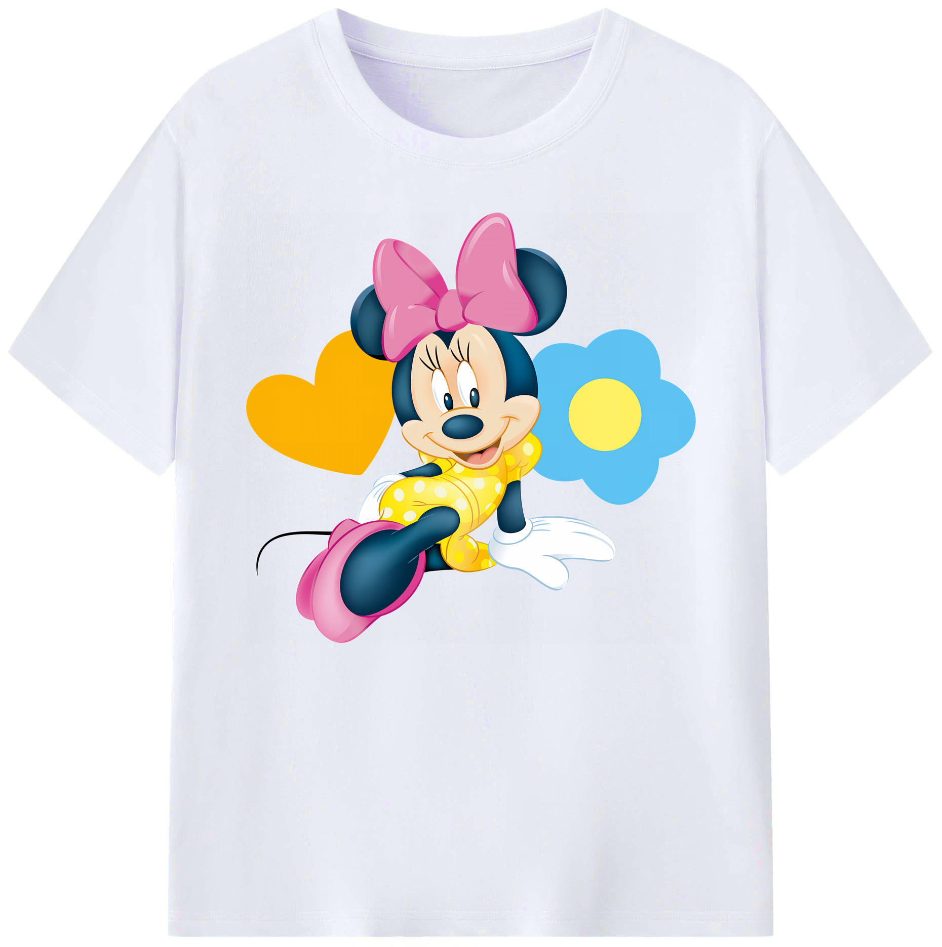 ミッキーマウス Mickey Mouse 綿100％ メンズ半袖Tシャツ｜肌触りやわらか＆通気性