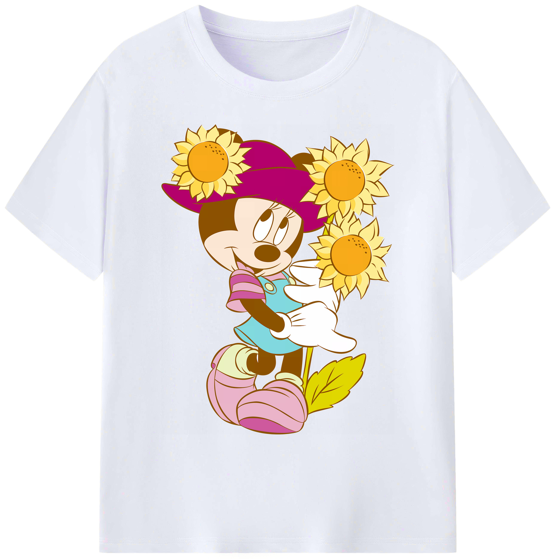 ミッキーマウス Mickey Mouse 綿100％ メンズ半袖Tシャツ｜肌触りやわらか＆通気性