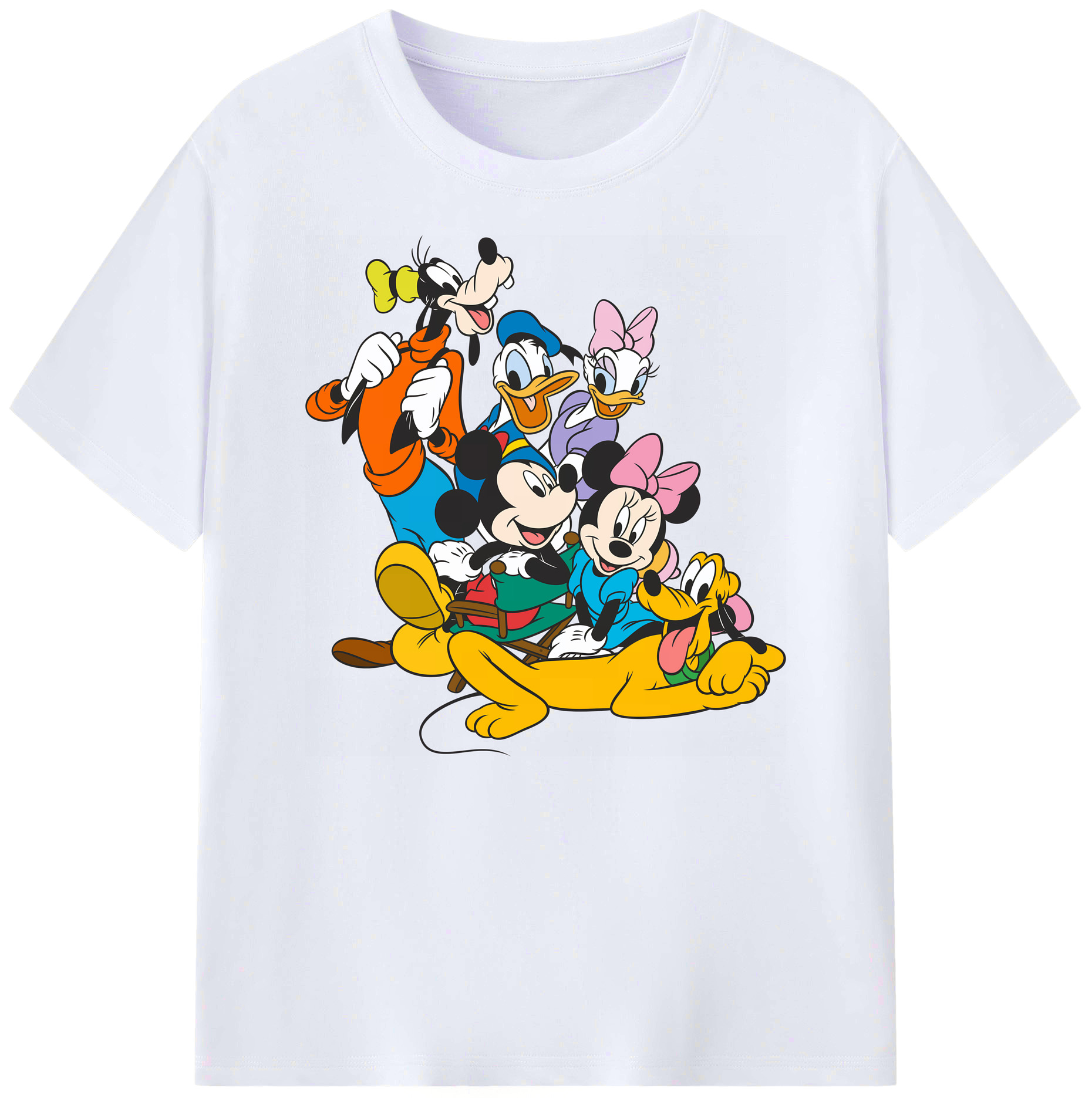 ミッキーマウス Mickey Mouse 綿100％ メンズ半袖Tシャツ｜肌触りやわらか＆通気性