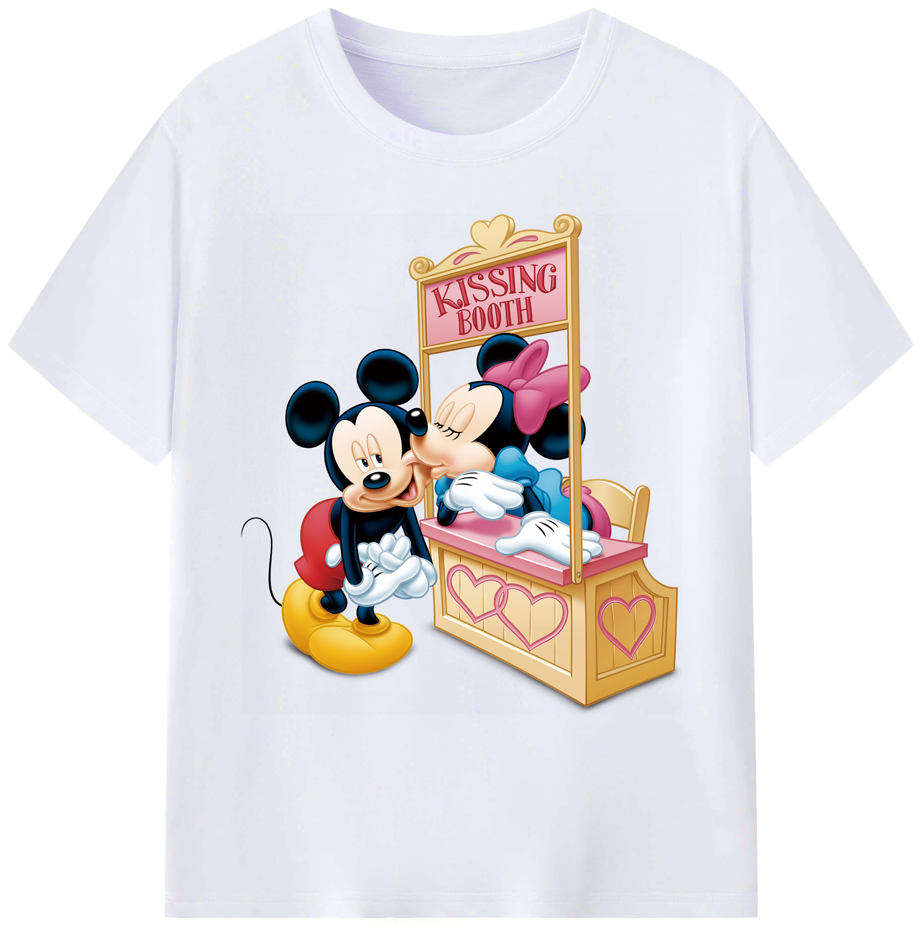 ミッキーマウス Mickey Mouse 綿100％ メンズ半袖Tシャツ｜肌触りやわらか＆通気性