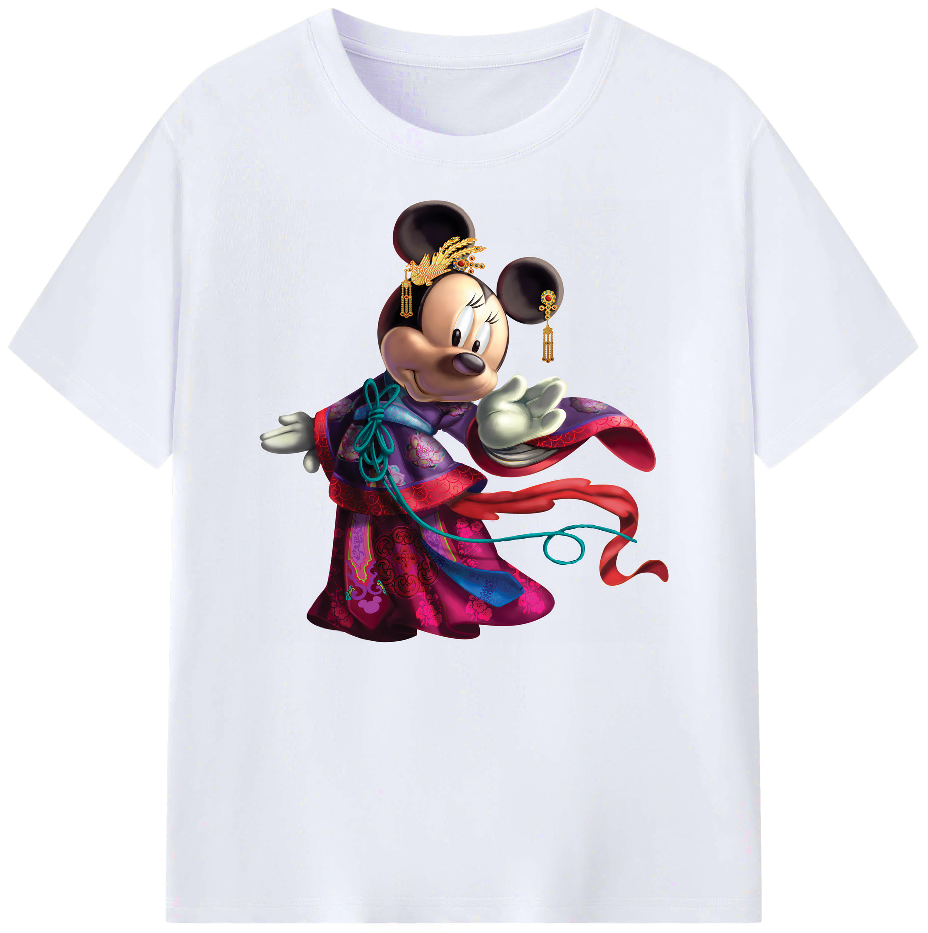 ミッキーマウス Mickey Mouse 綿100％ メンズ半袖Tシャツ｜肌触りやわらか＆通気性