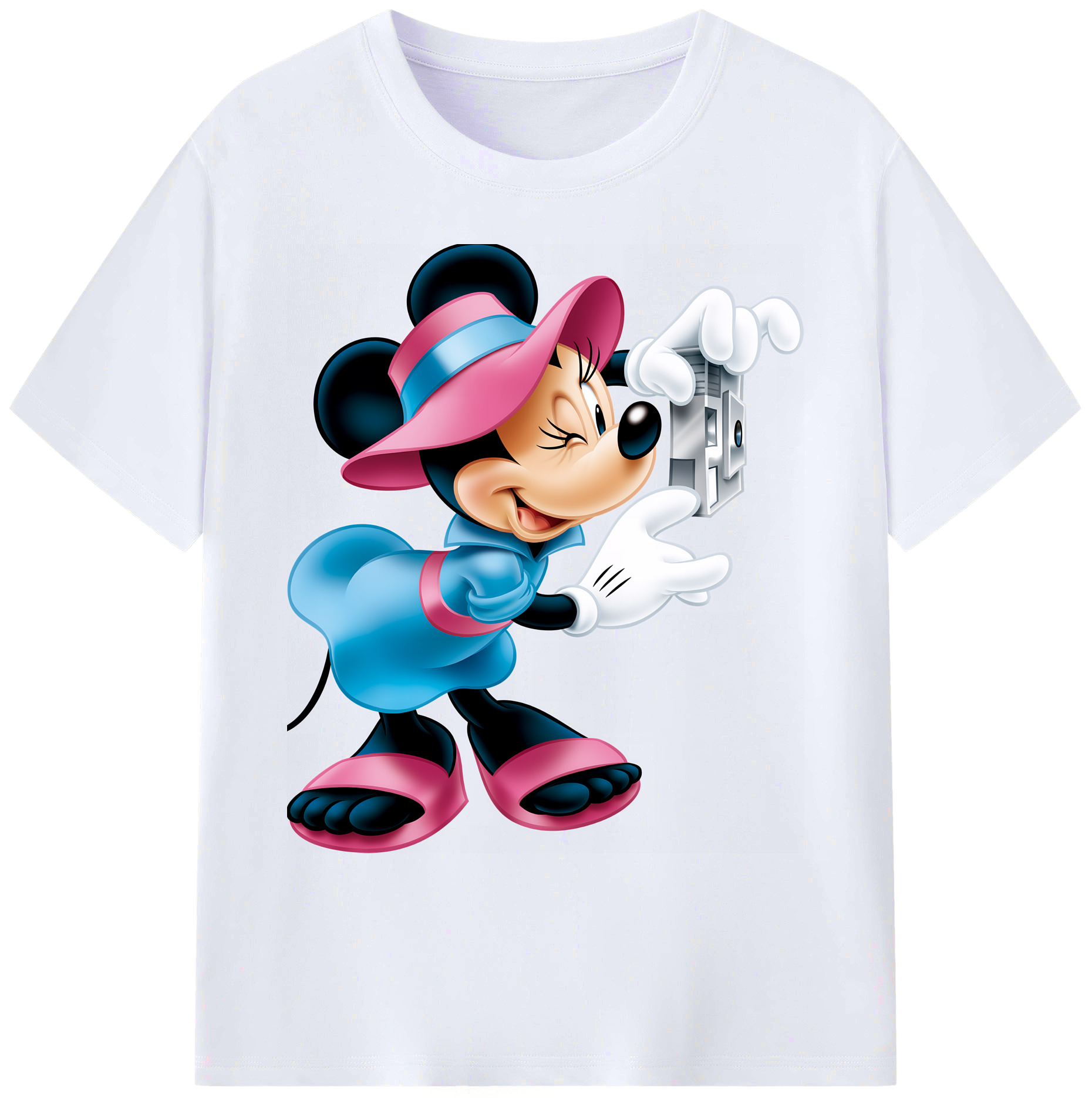 ミッキーマウス Mickey Mouse 綿100％ メンズ半袖Tシャツ｜肌触りやわらか＆通気性