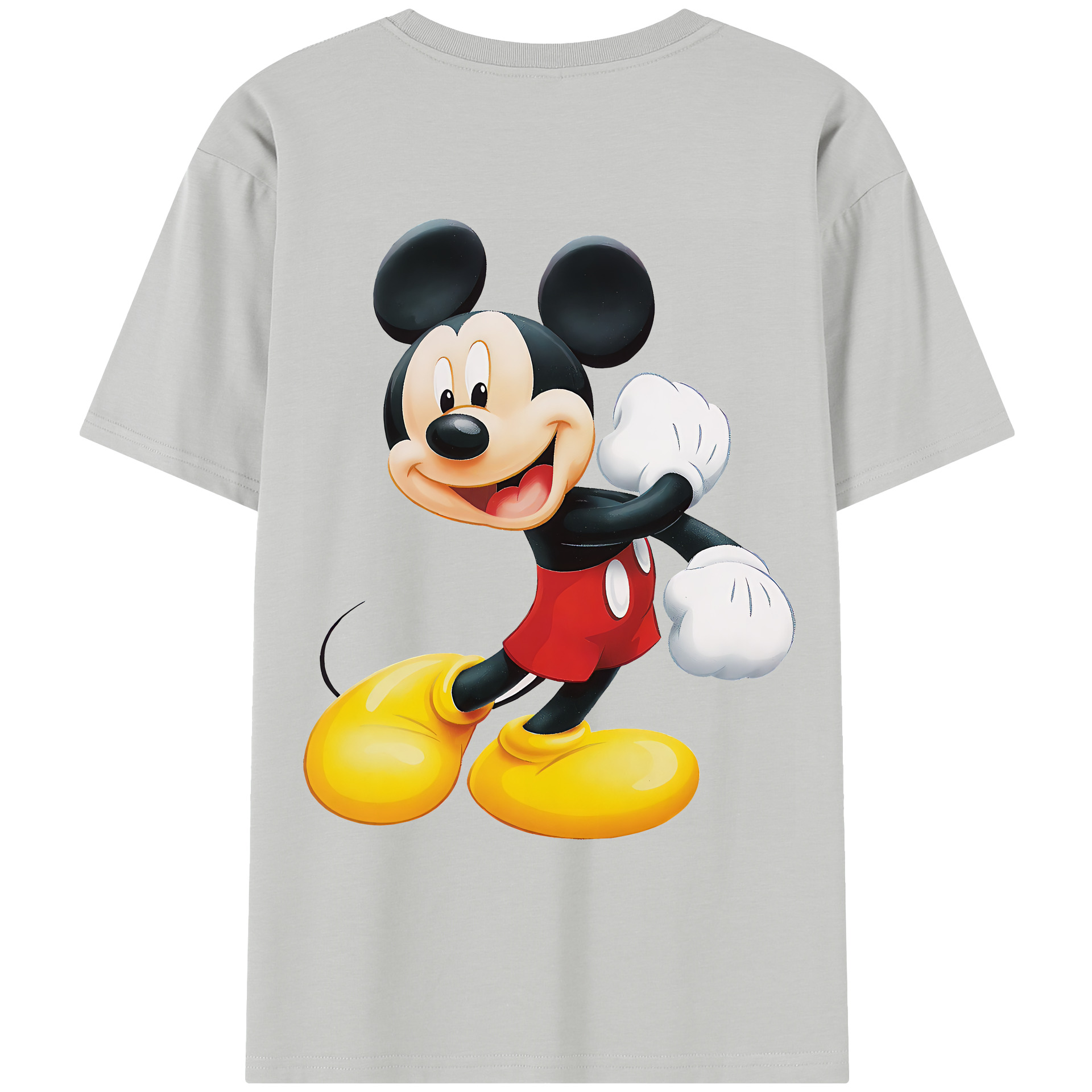 （画像用） ミッキーマウス Mickey Mouse レディース半袖Tシャツ(バックプリント)