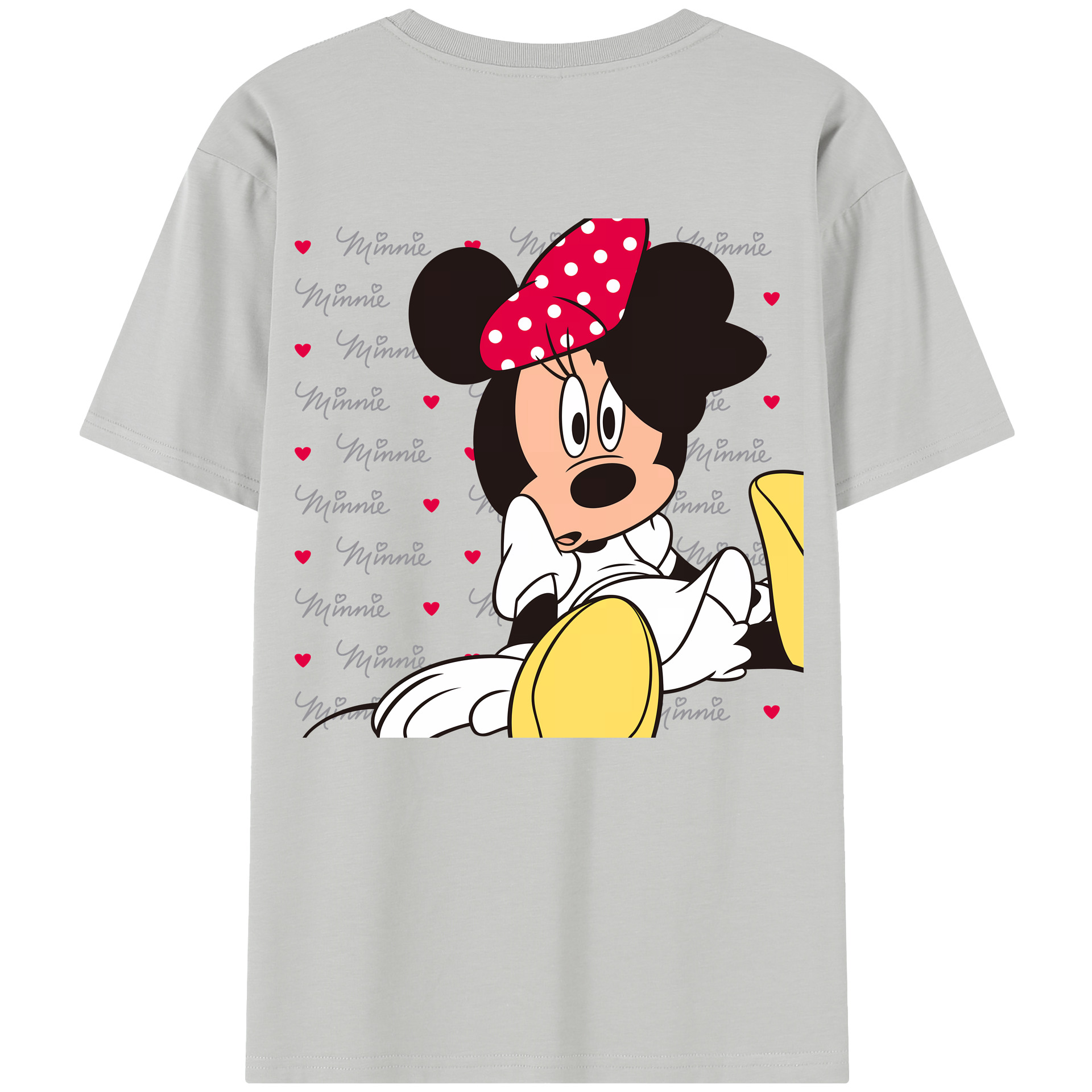 （画像用） ミッキーマウス Mickey Mouse レディース半袖Tシャツ(バックプリント)