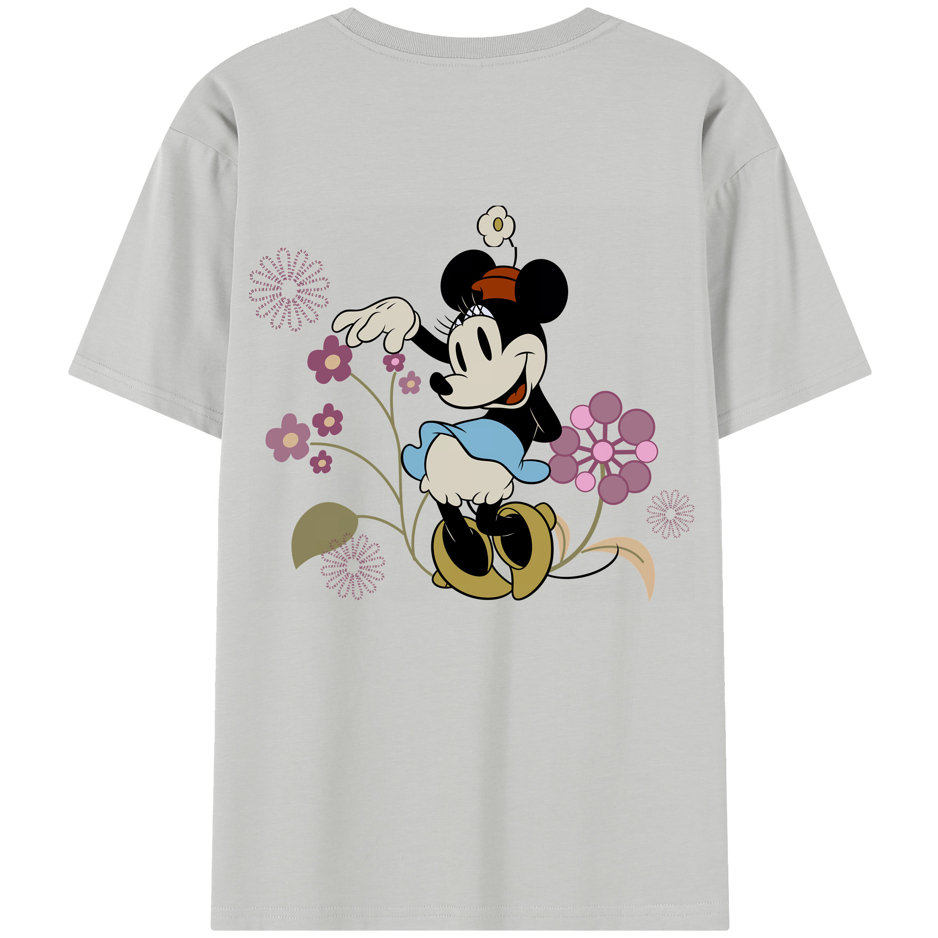 （画像用） ミッキーマウス Mickey Mouse レディース半袖Tシャツ(バックプリント)