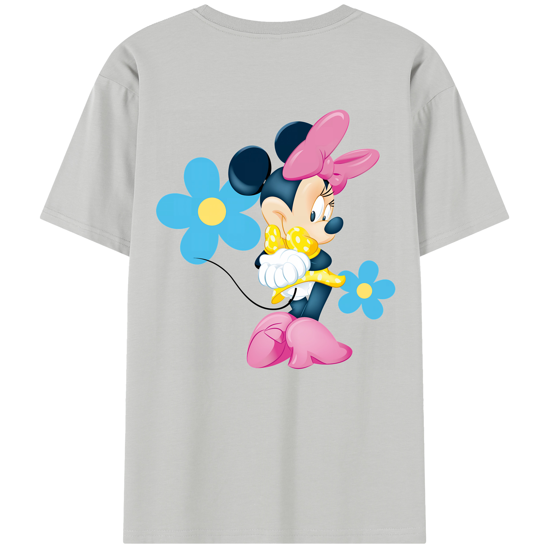 （画像用） ミッキーマウス Mickey Mouse レディース半袖Tシャツ(バックプリント)