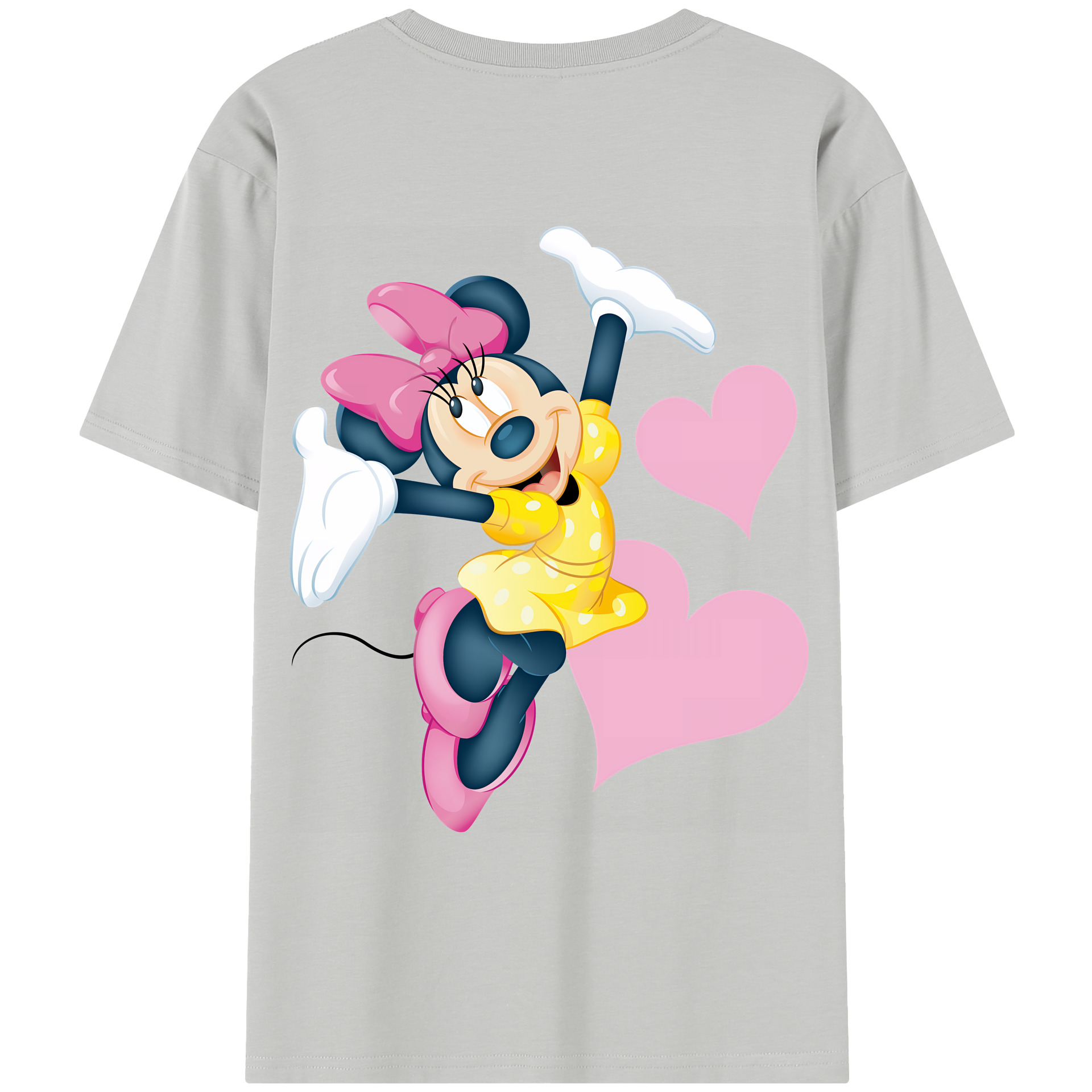 （画像用） ミッキーマウス Mickey Mouse レディース半袖Tシャツ(バックプリント)