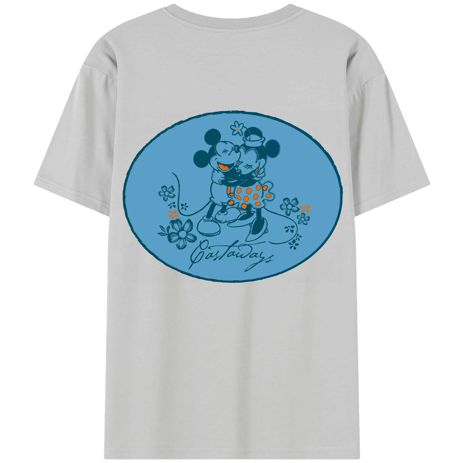 （画像用） ミッキーマウス Mickey Mouse レディース半袖Tシャツ(バックプリント)