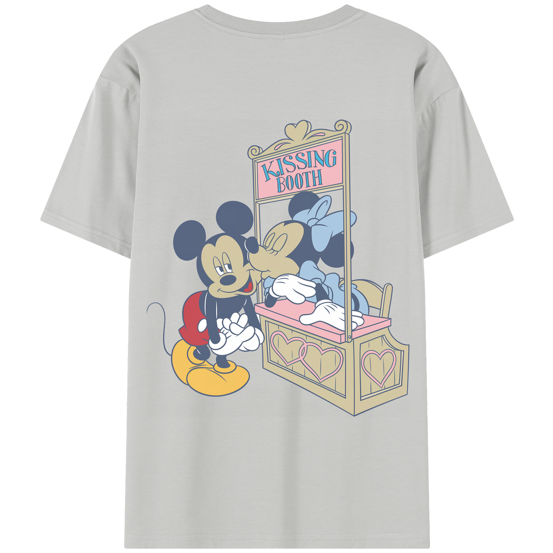 （画像用） ミッキーマウス Mickey Mouse レディース半袖Tシャツ(バックプリント)