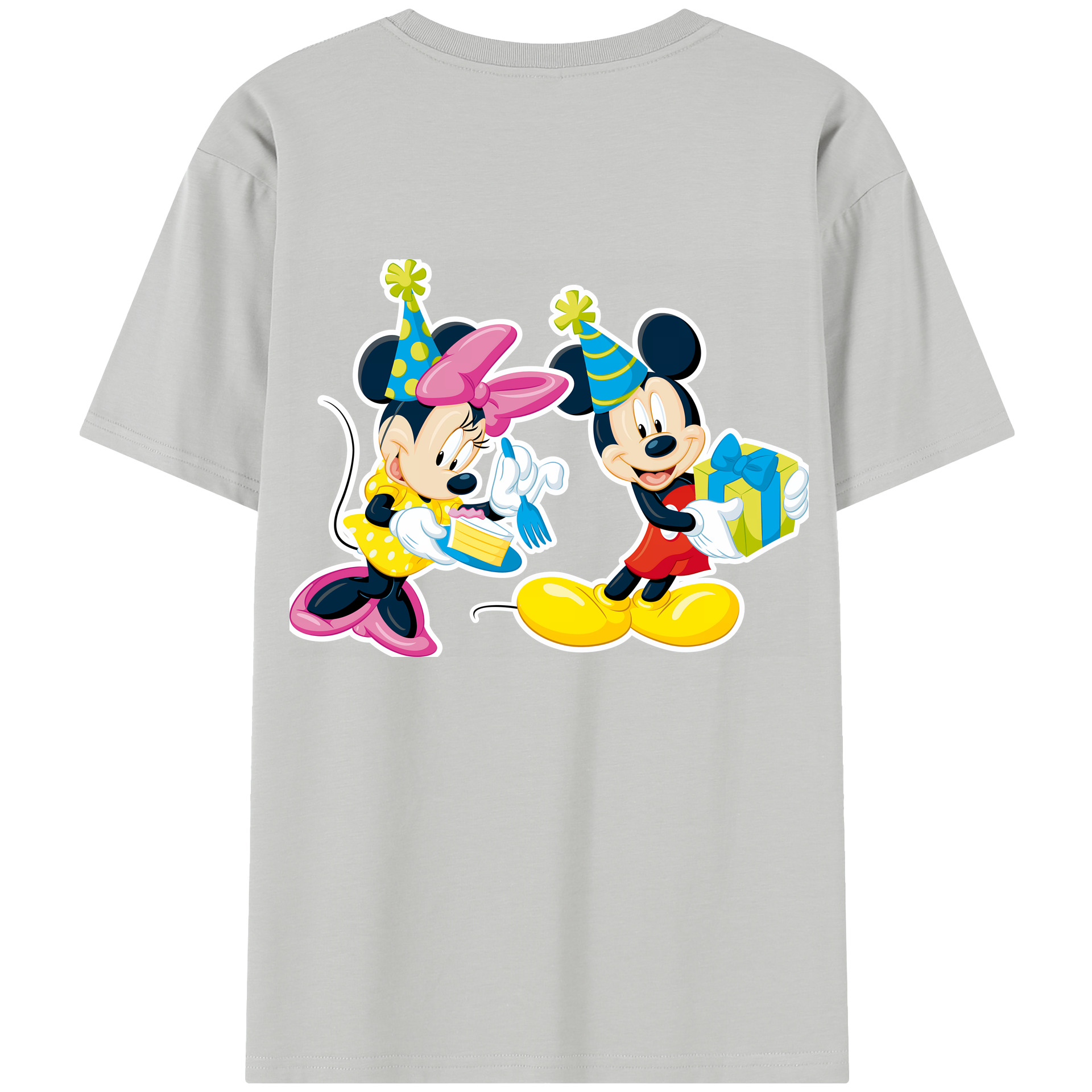 （画像用） ミッキーマウス Mickey Mouse レディース半袖Tシャツ(バックプリント)