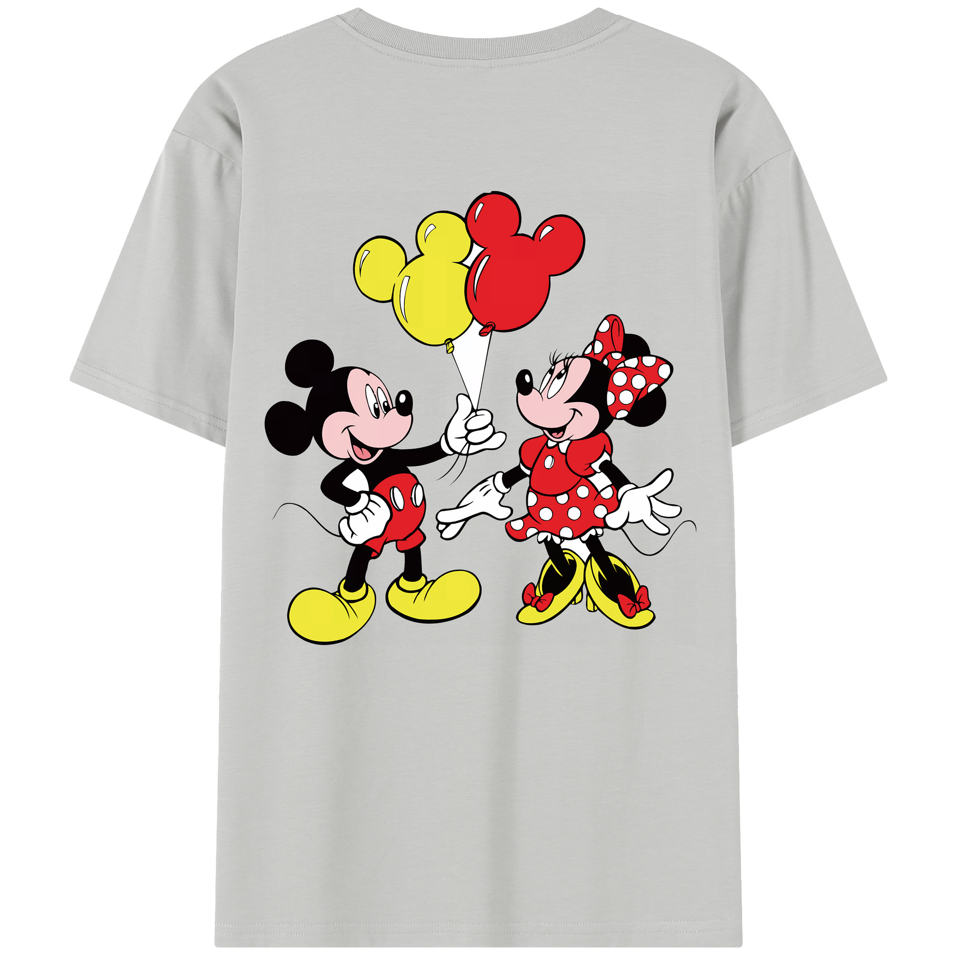 （画像用） ミッキーマウス Mickey Mouse レディース半袖Tシャツ(バックプリント)