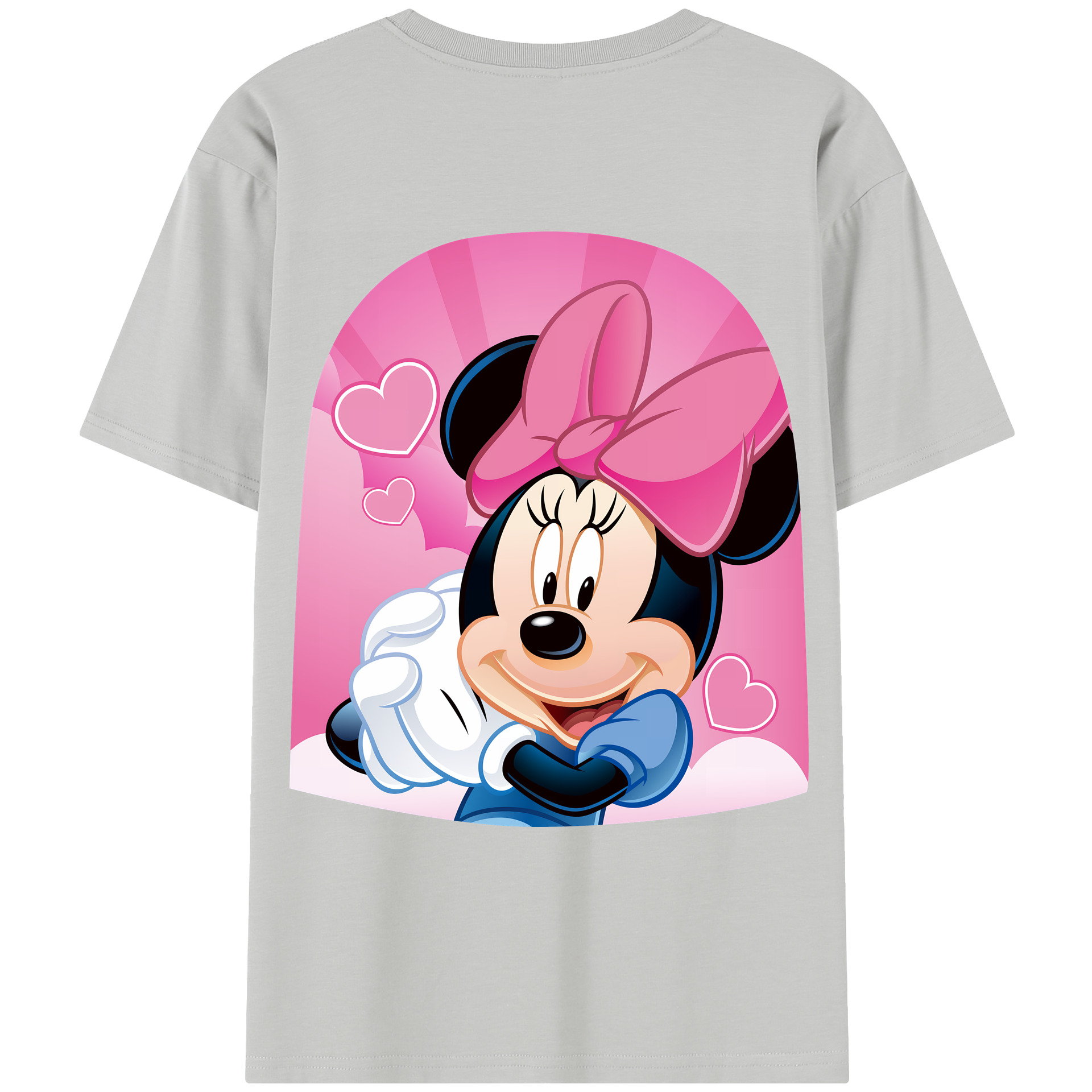（画像用） ミッキーマウス Mickey Mouse レディース半袖Tシャツ(バックプリント)