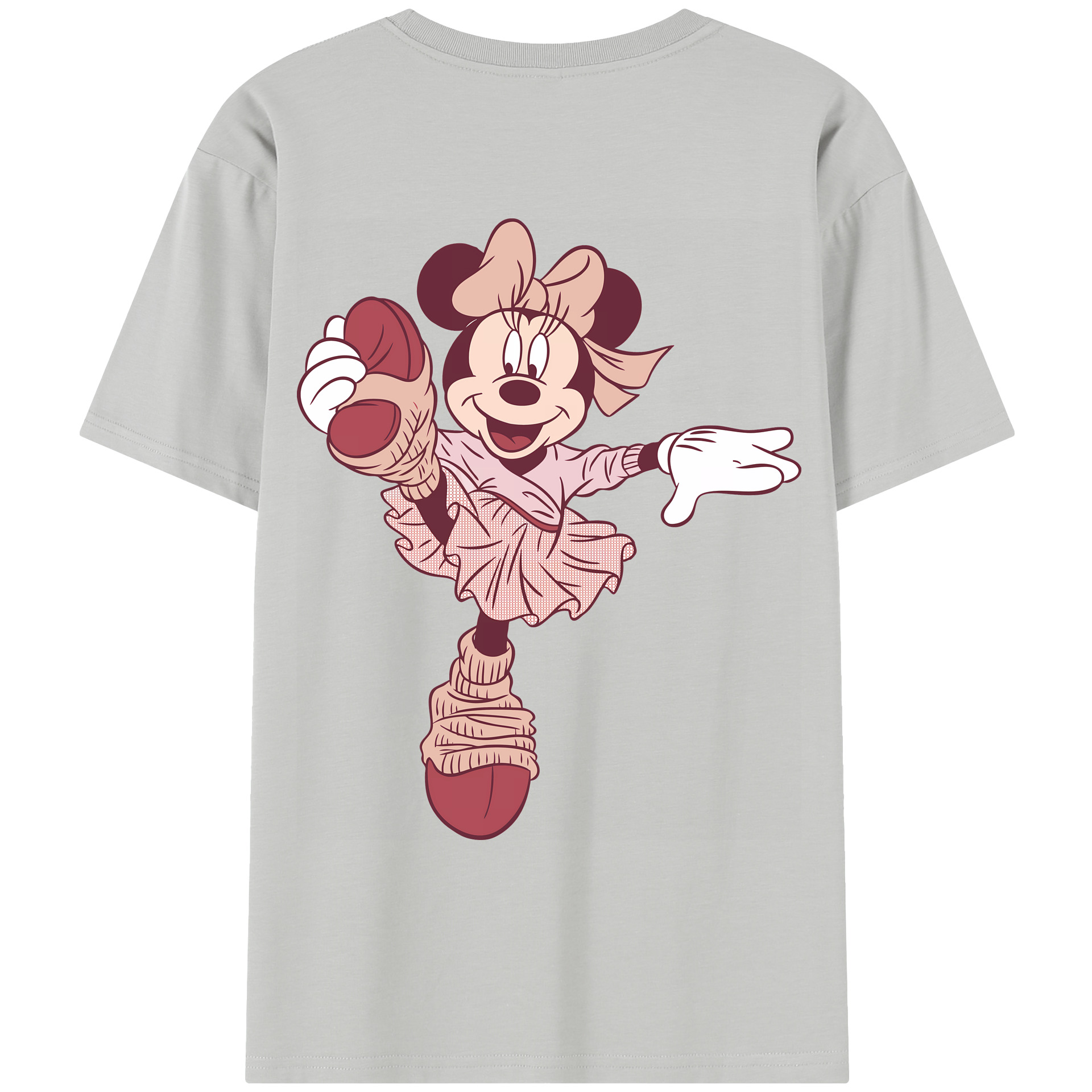 （画像用） ミッキーマウス Mickey Mouse レディース半袖Tシャツ(バックプリント)