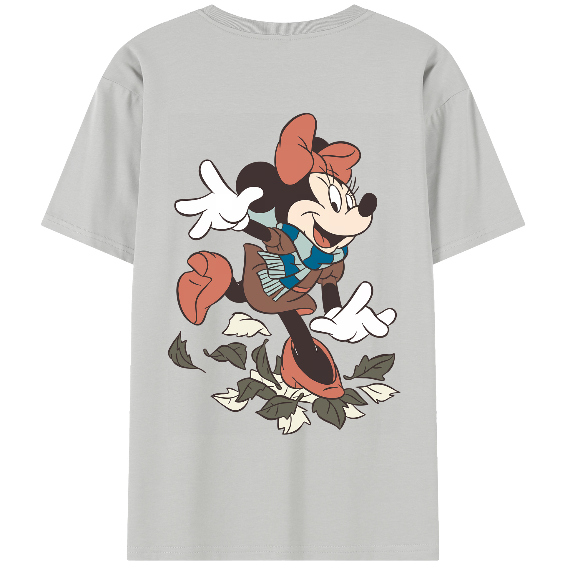 （画像用） ミッキーマウス Mickey Mouse レディース半袖Tシャツ(バックプリント)