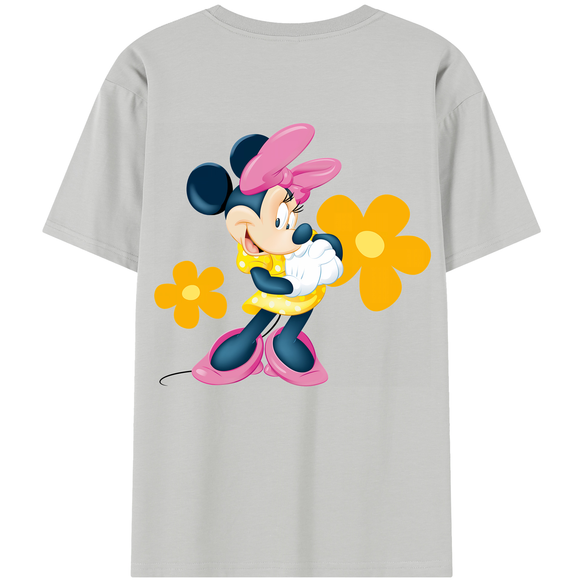 （画像用） ミッキーマウス Mickey Mouse レディース半袖Tシャツ(バックプリント)