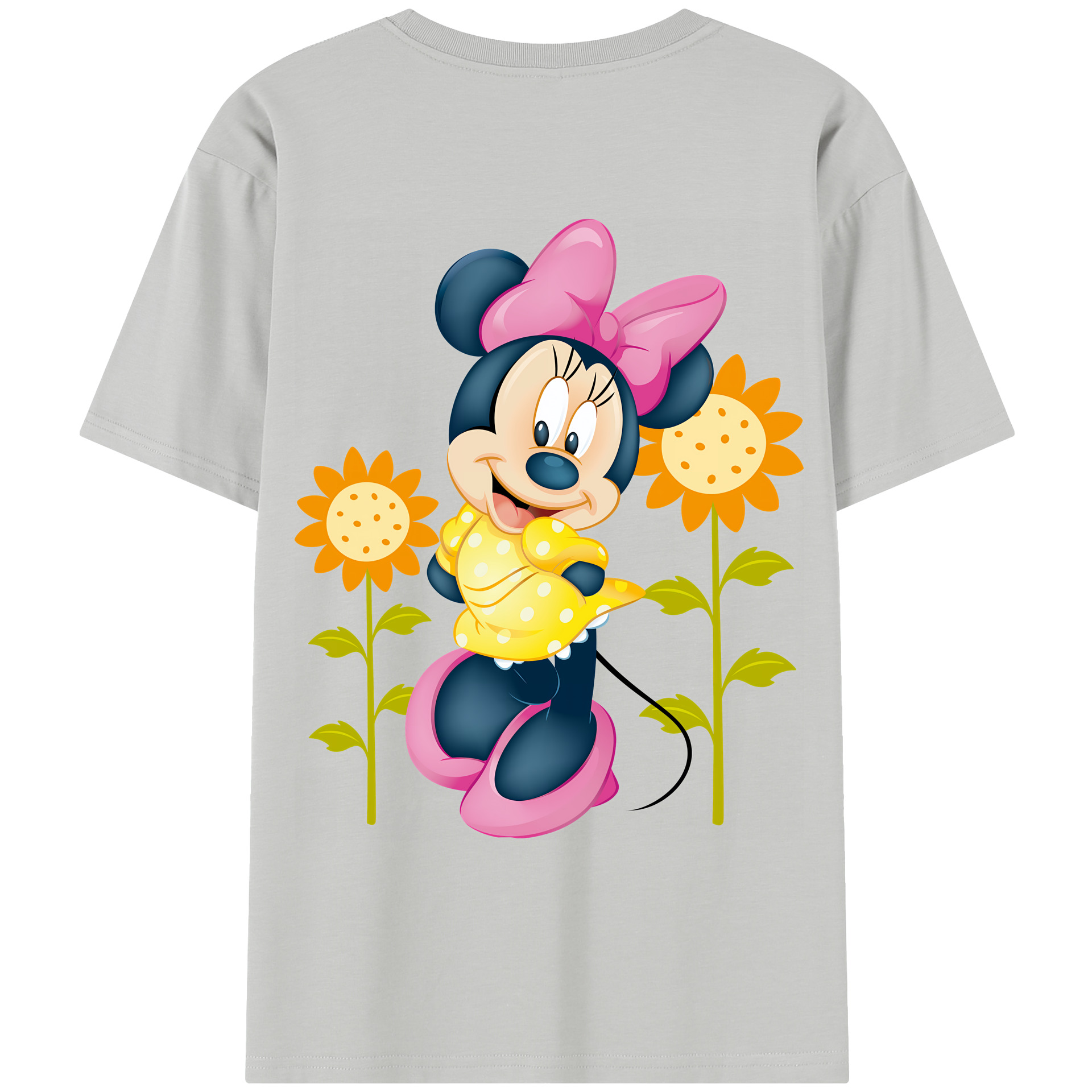 （画像用） ミッキーマウス Mickey Mouse レディース半袖Tシャツ(バックプリント)