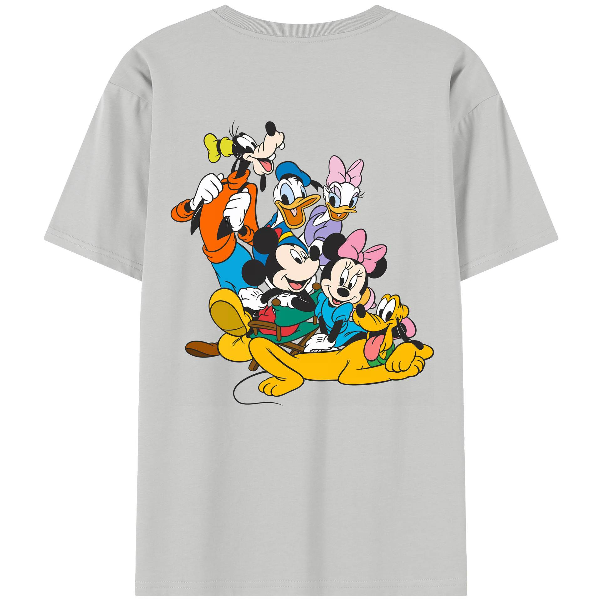 （画像用） ミッキーマウス Mickey Mouse レディース半袖Tシャツ(バックプリント)