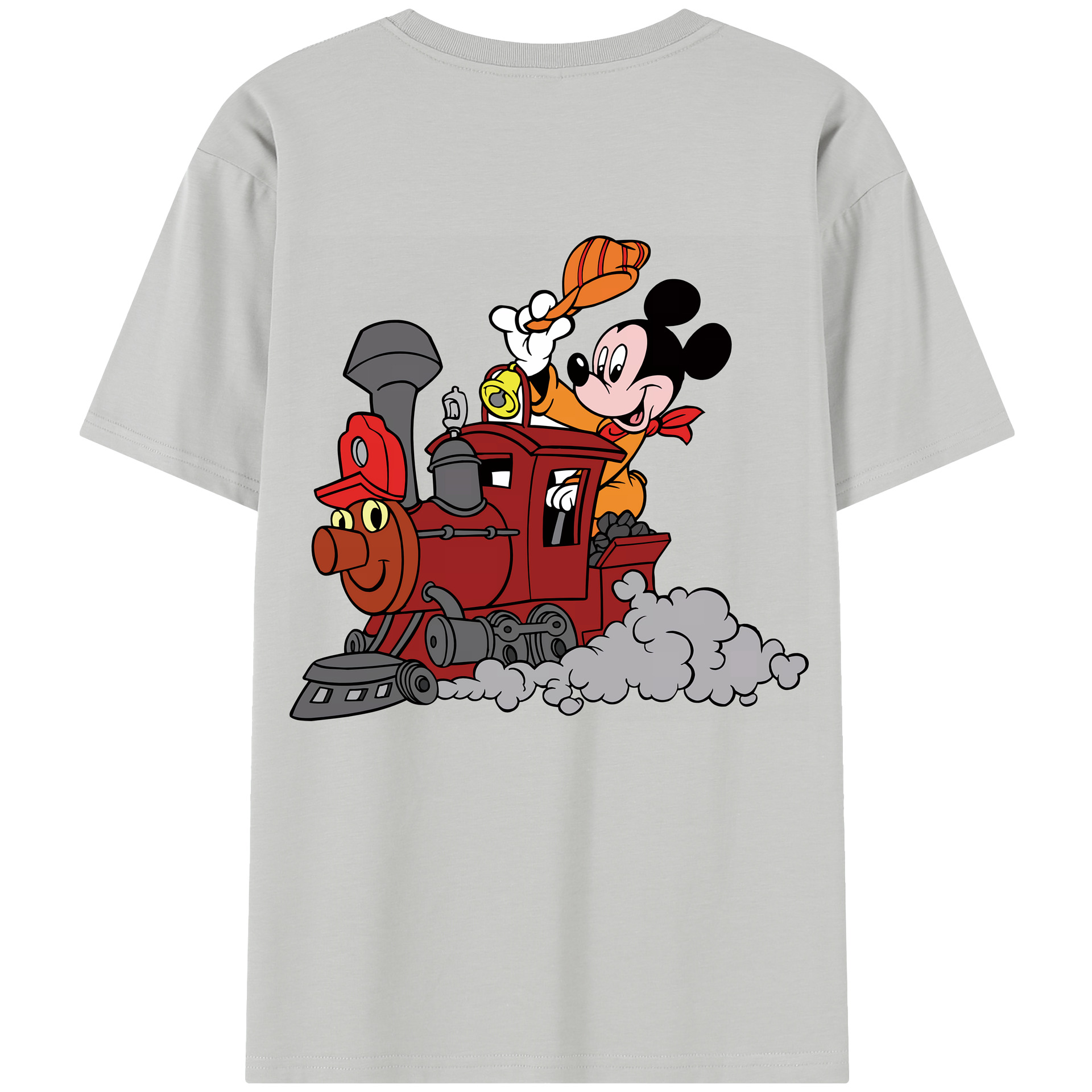 ミッキーマウス Mickey Mouse レディース半袖Tシャツ(バックプリント)