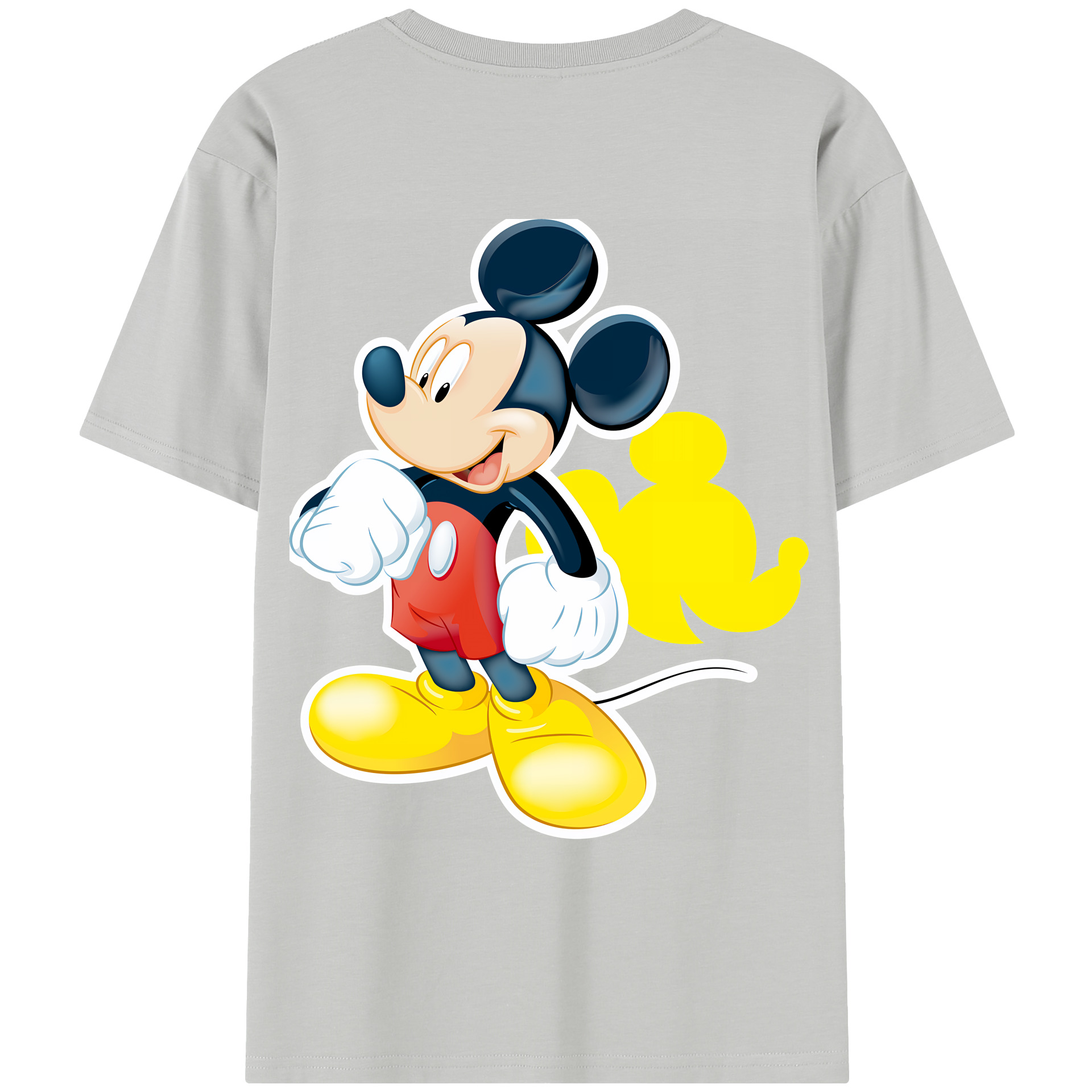 ミッキーマウス Mickey Mouse レディース半袖Tシャツ(バックプリント)