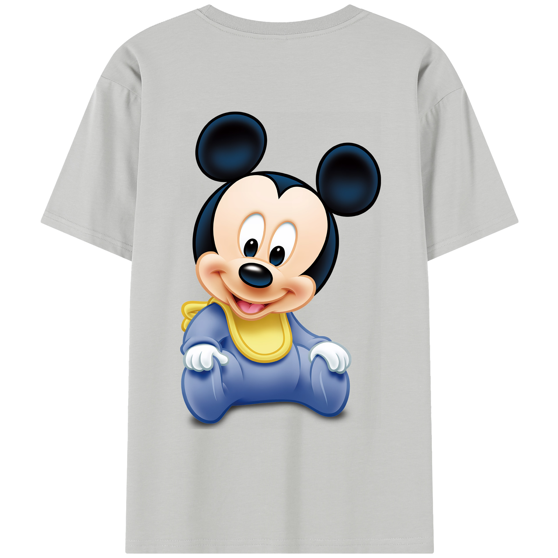 ミッキーマウス Mickey Mouse レディース半袖Tシャツ(バックプリント)
