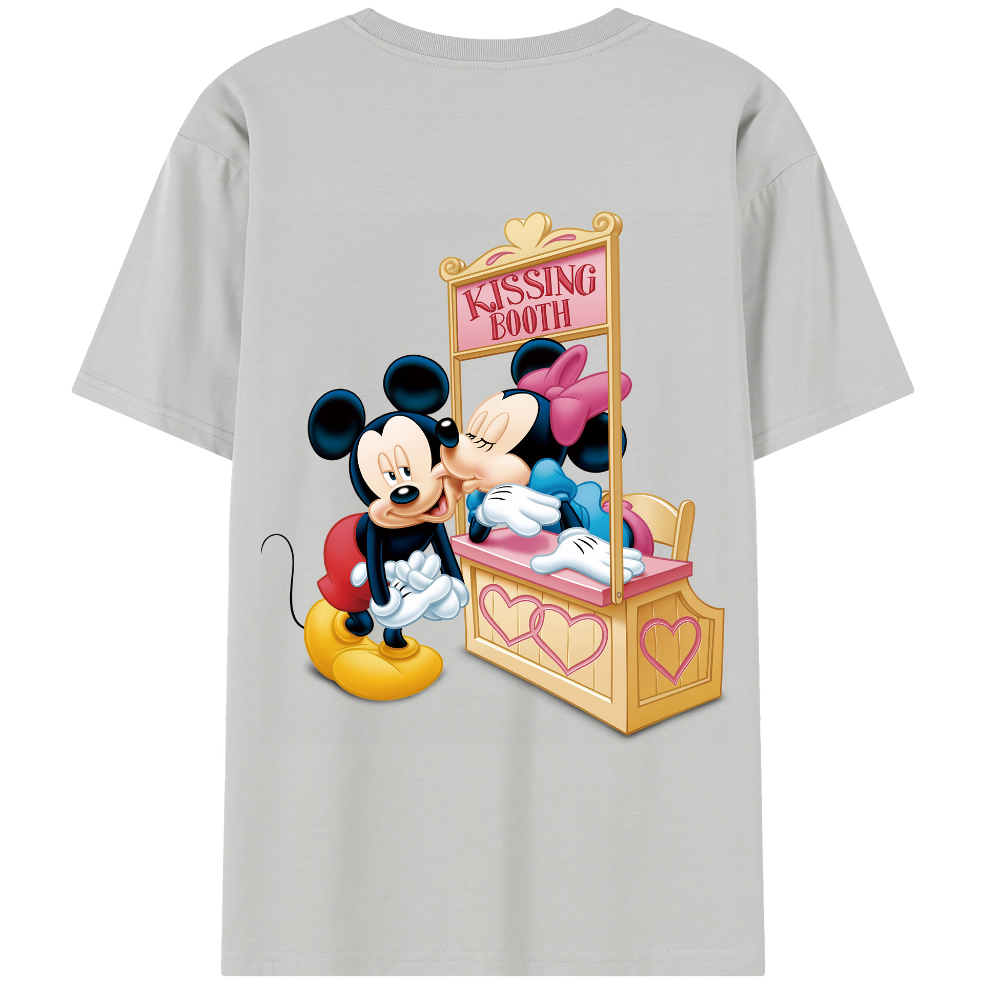 ミッキーマウス Mickey Mouse レディース半袖Tシャツ(バックプリント)