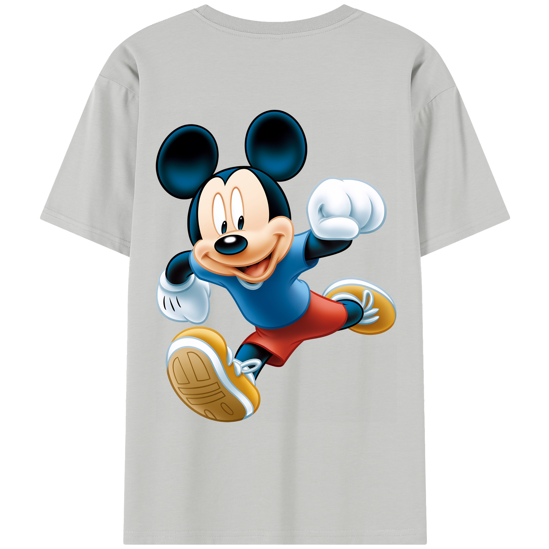 ミッキーマウス Mickey Mouse レディース半袖Tシャツ(バックプリント)