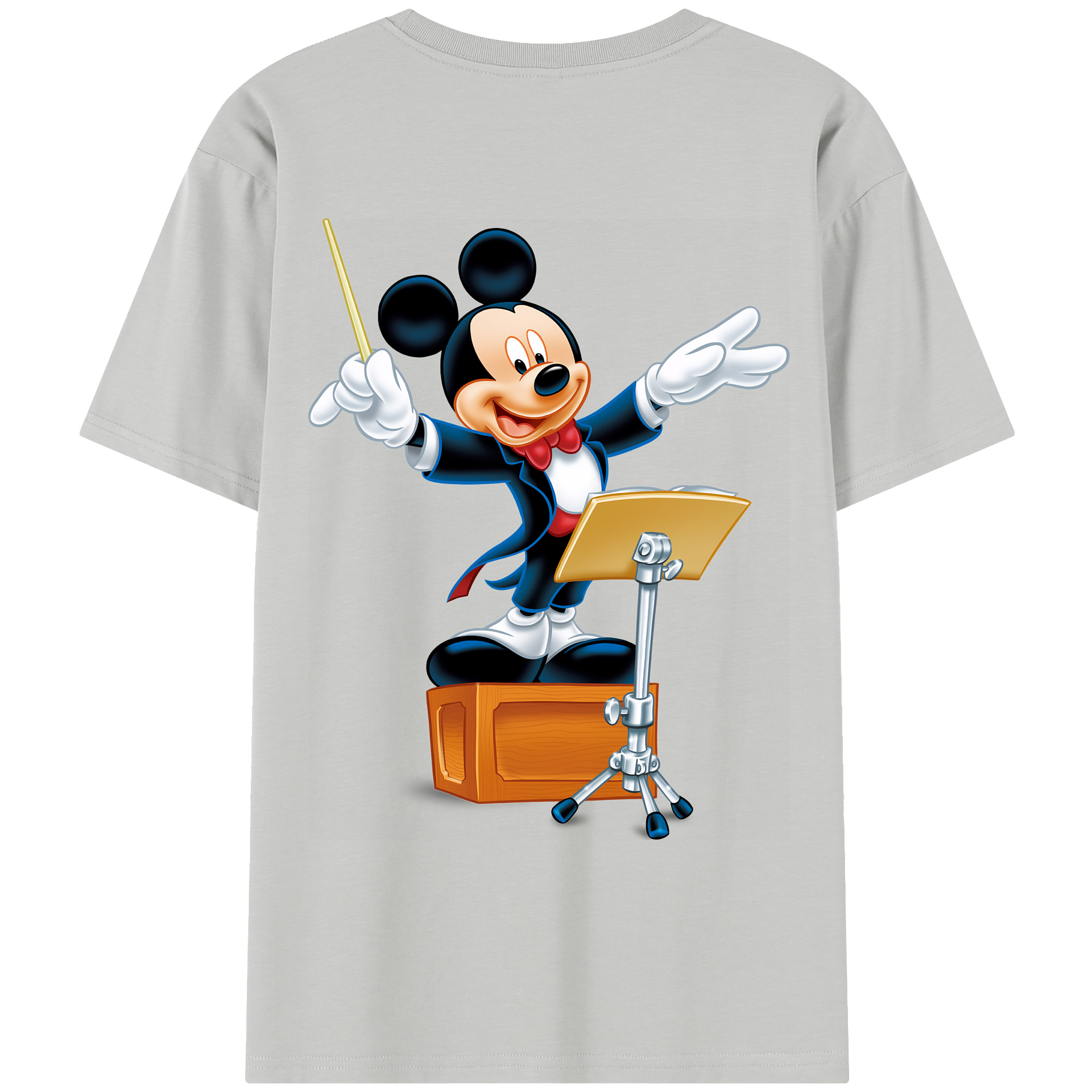 ミッキーマウス Mickey Mouse レディース半袖Tシャツ(バックプリント)