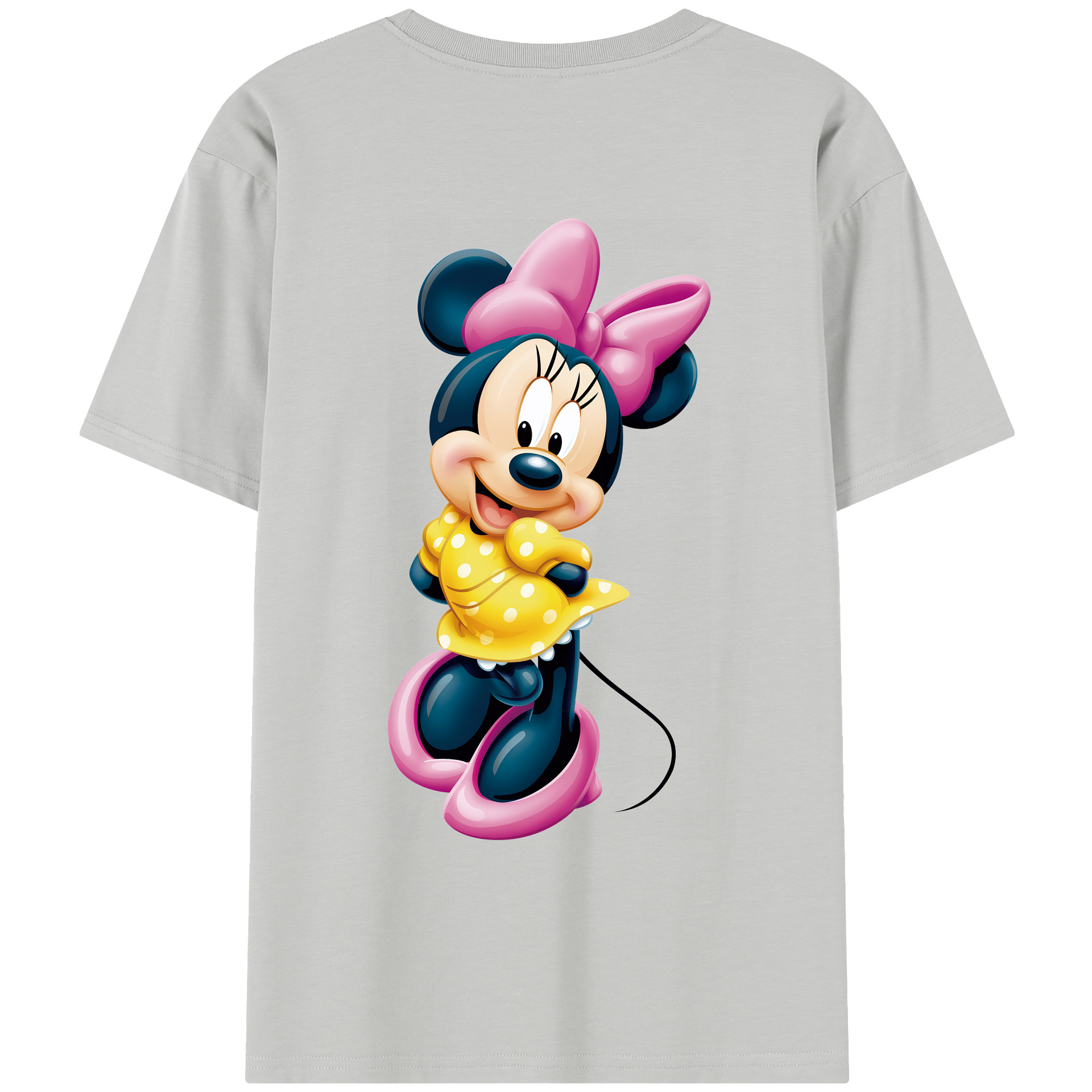（画像用） ミッキーマウス Mickey Mouse レディース半袖Tシャツ(バックプリント)