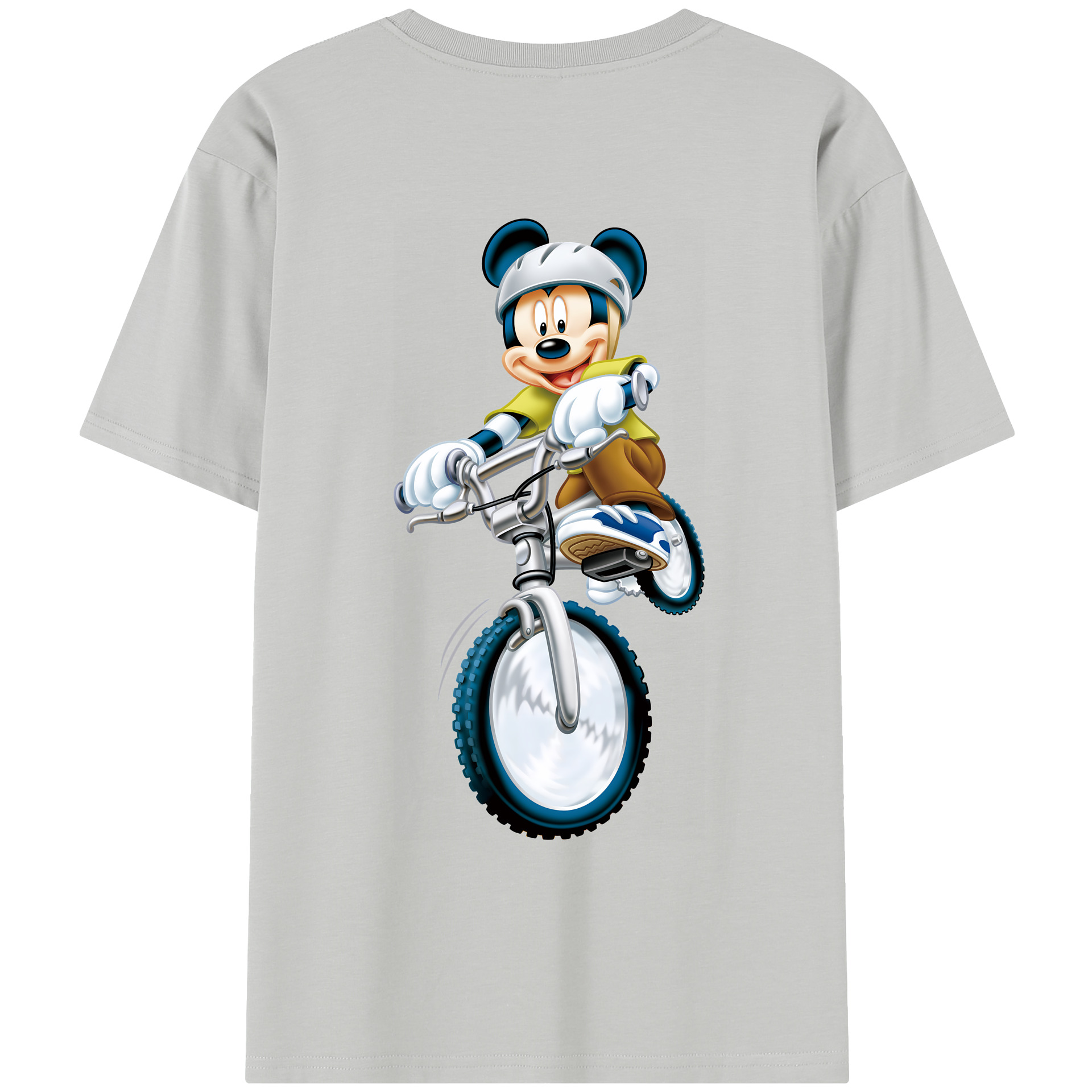 ミッキーマウス Mickey Mouse レディース半袖Tシャツ(バックプリント)
