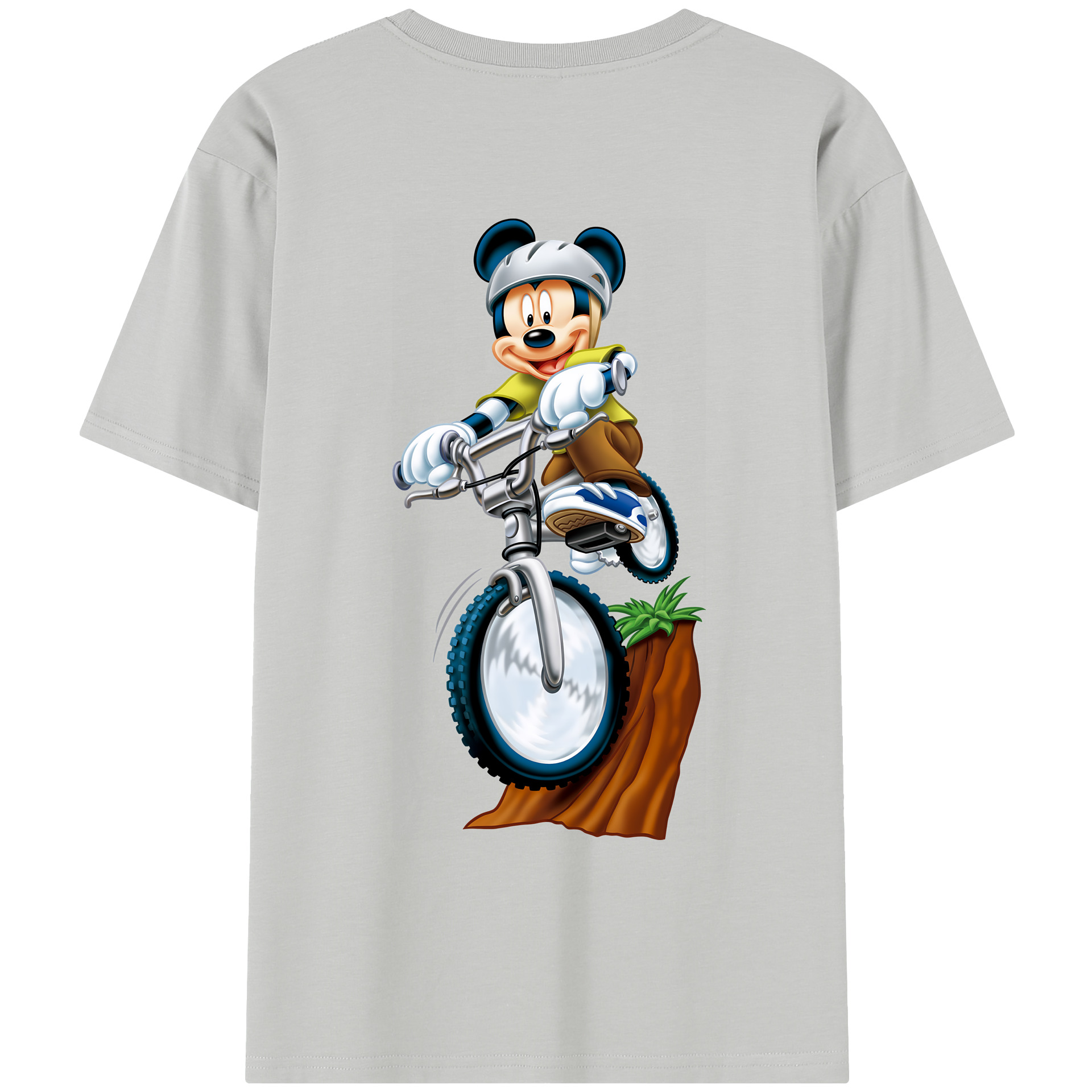 ミッキーマウス Mickey Mouse レディース半袖Tシャツ(バックプリント)