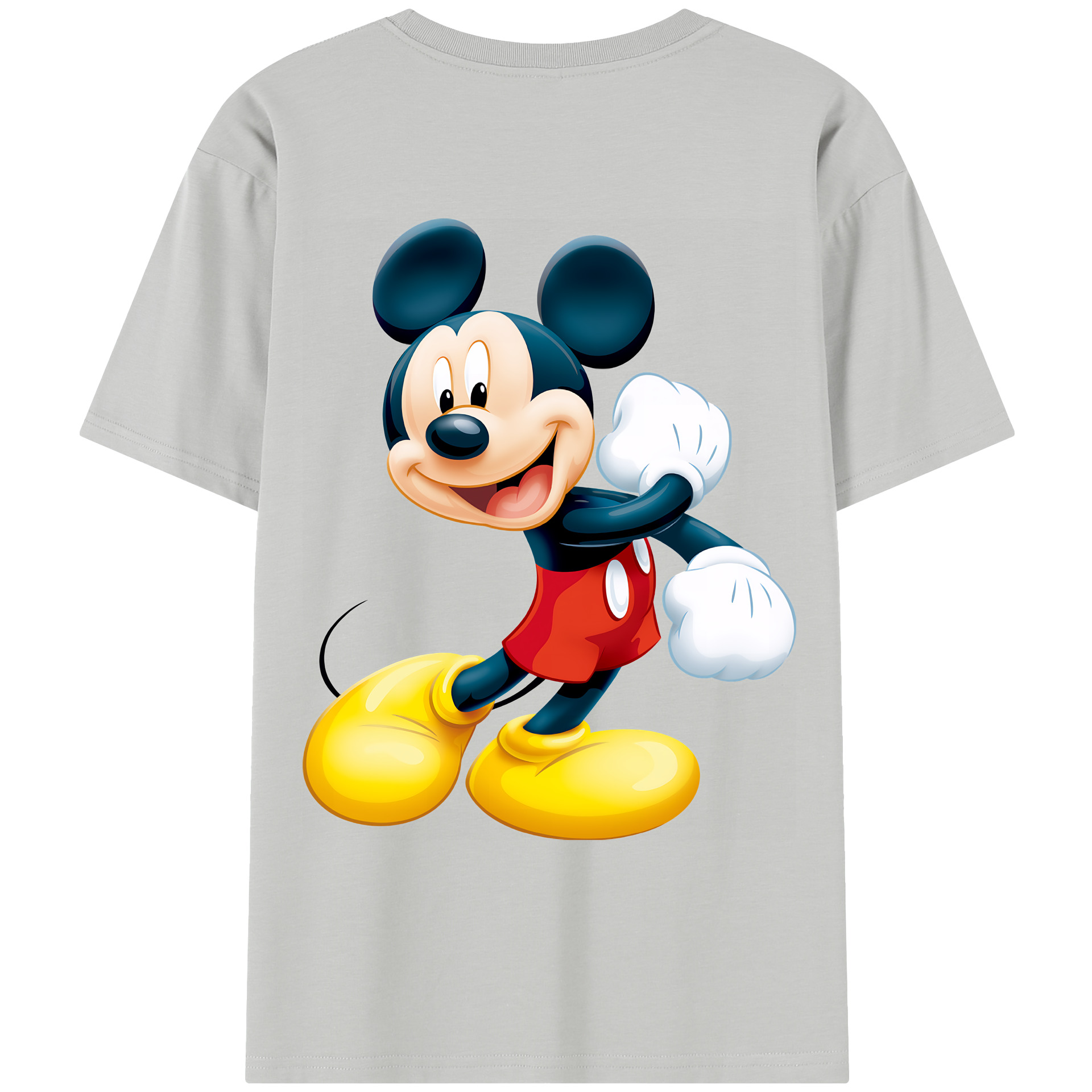 ミッキーマウス Mickey Mouse レディース半袖Tシャツ(バックプリント)