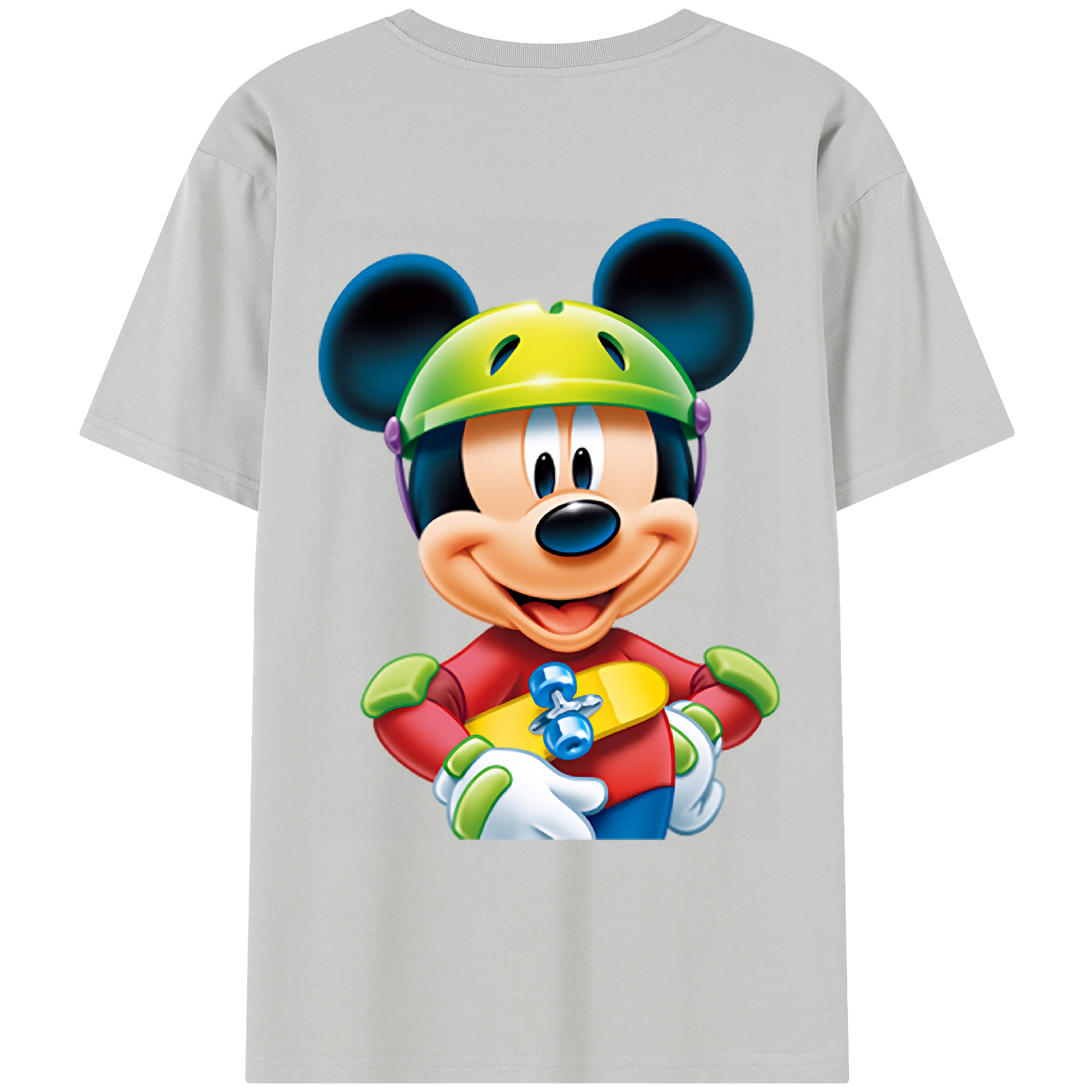 ミッキーマウス Mickey Mouse レディース半袖Tシャツ(バックプリント)