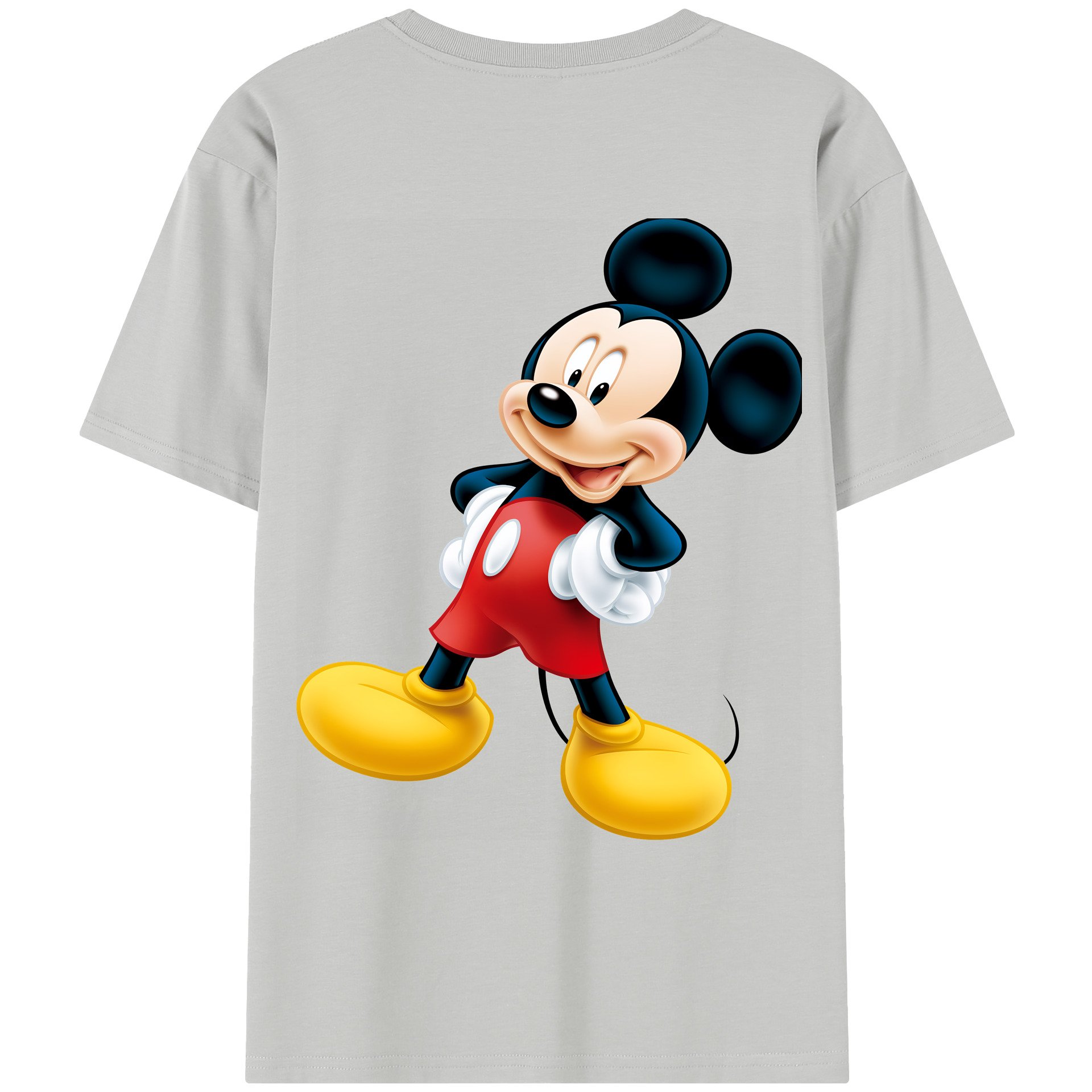 ミッキーマウス Mickey Mouse レディース半袖Tシャツ(バックプリント)