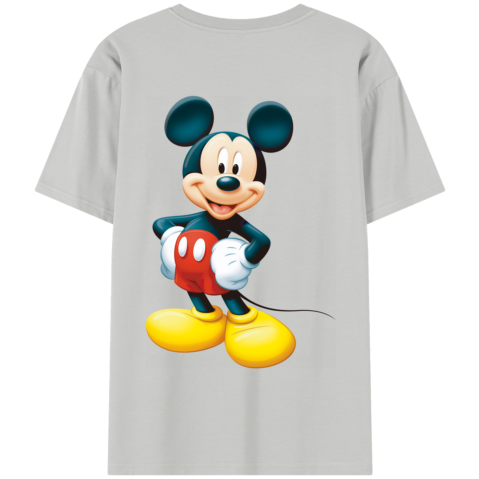 ミッキーマウス Mickey Mouse レディース半袖Tシャツ(バックプリント)