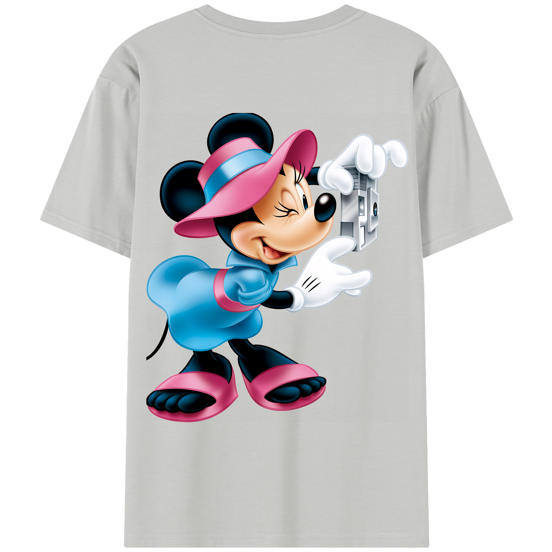 （画像用） ミッキーマウス Mickey Mouse レディース半袖Tシャツ(バックプリント)