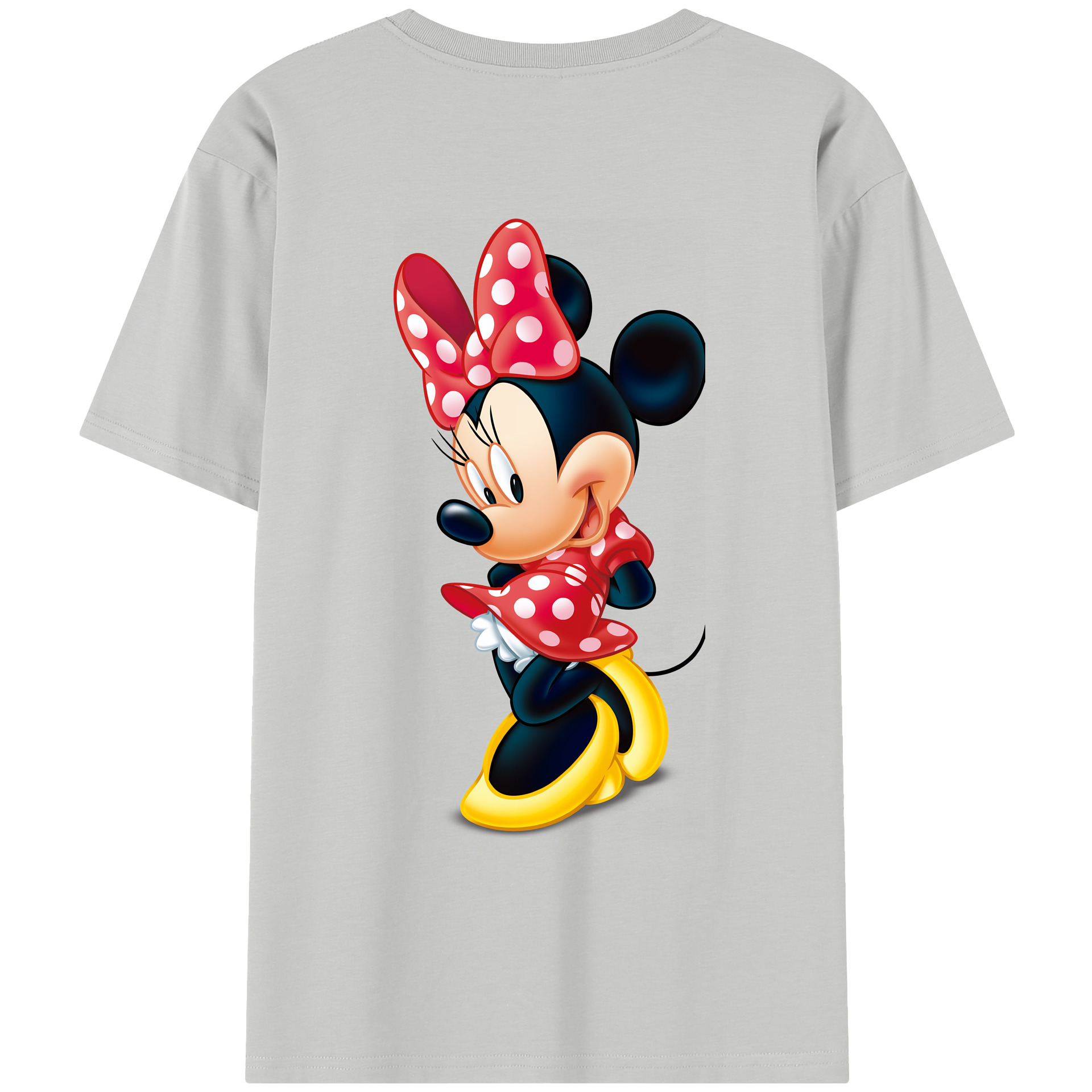 （画像用） ミッキーマウス Mickey Mouse レディース半袖Tシャツ(バックプリント)