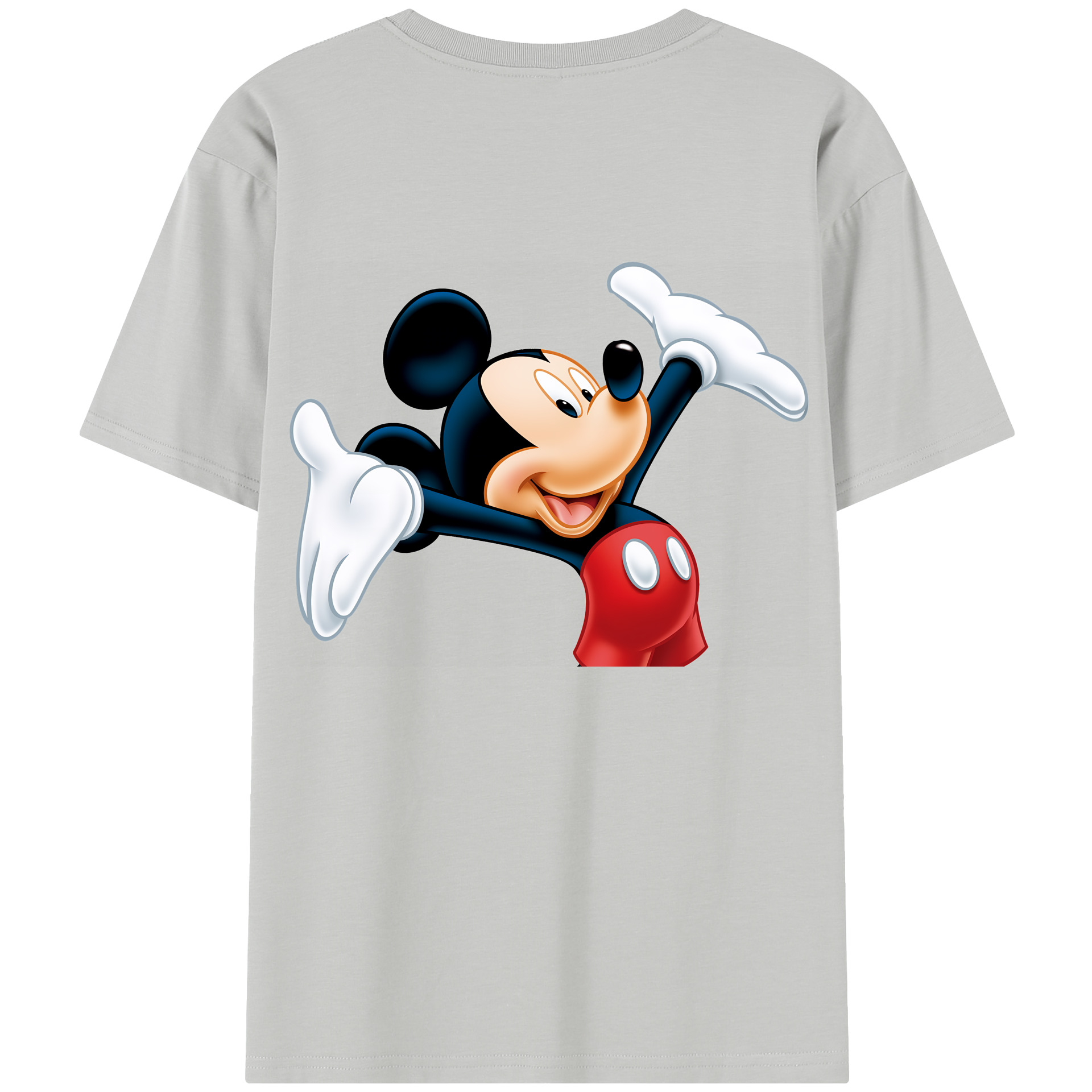 （画像用） ミッキーマウス Mickey Mouse レディース半袖Tシャツ(バックプリント)