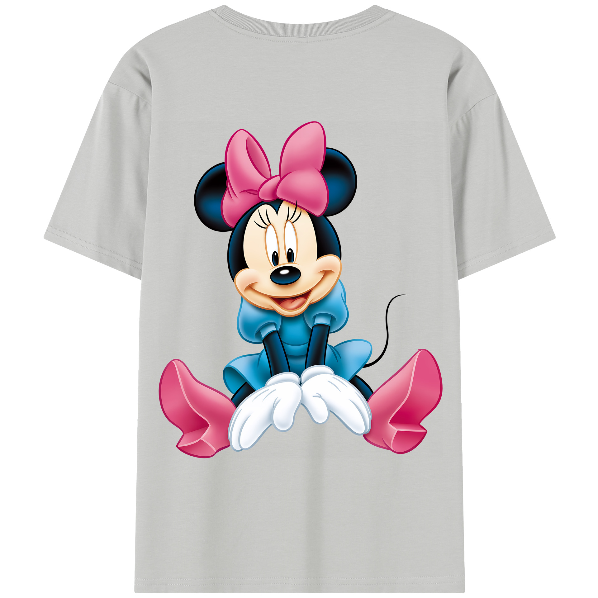 （画像用） ミッキーマウス Mickey Mouse レディース半袖Tシャツ(バックプリント)
