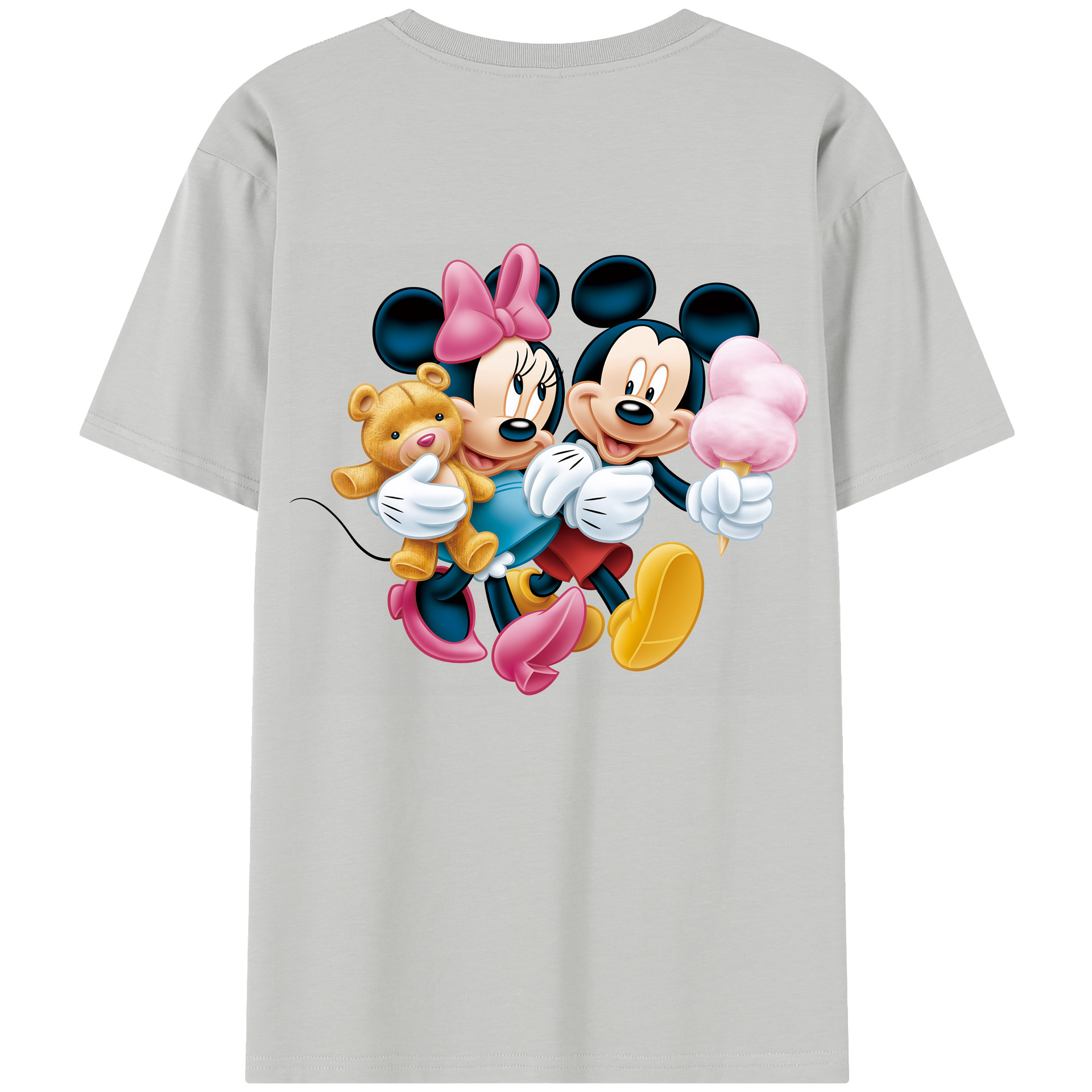 （画像用） ミッキーマウス Mickey Mouse レディース半袖Tシャツ(バックプリント)