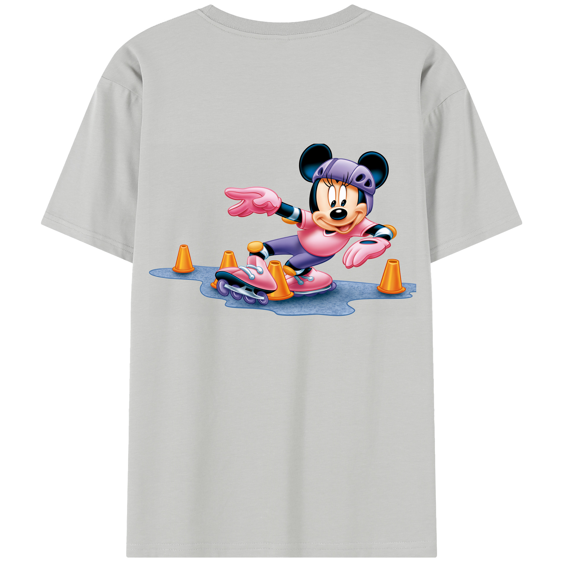 （画像用） ミッキーマウス Mickey Mouse レディース半袖Tシャツ(バックプリント)