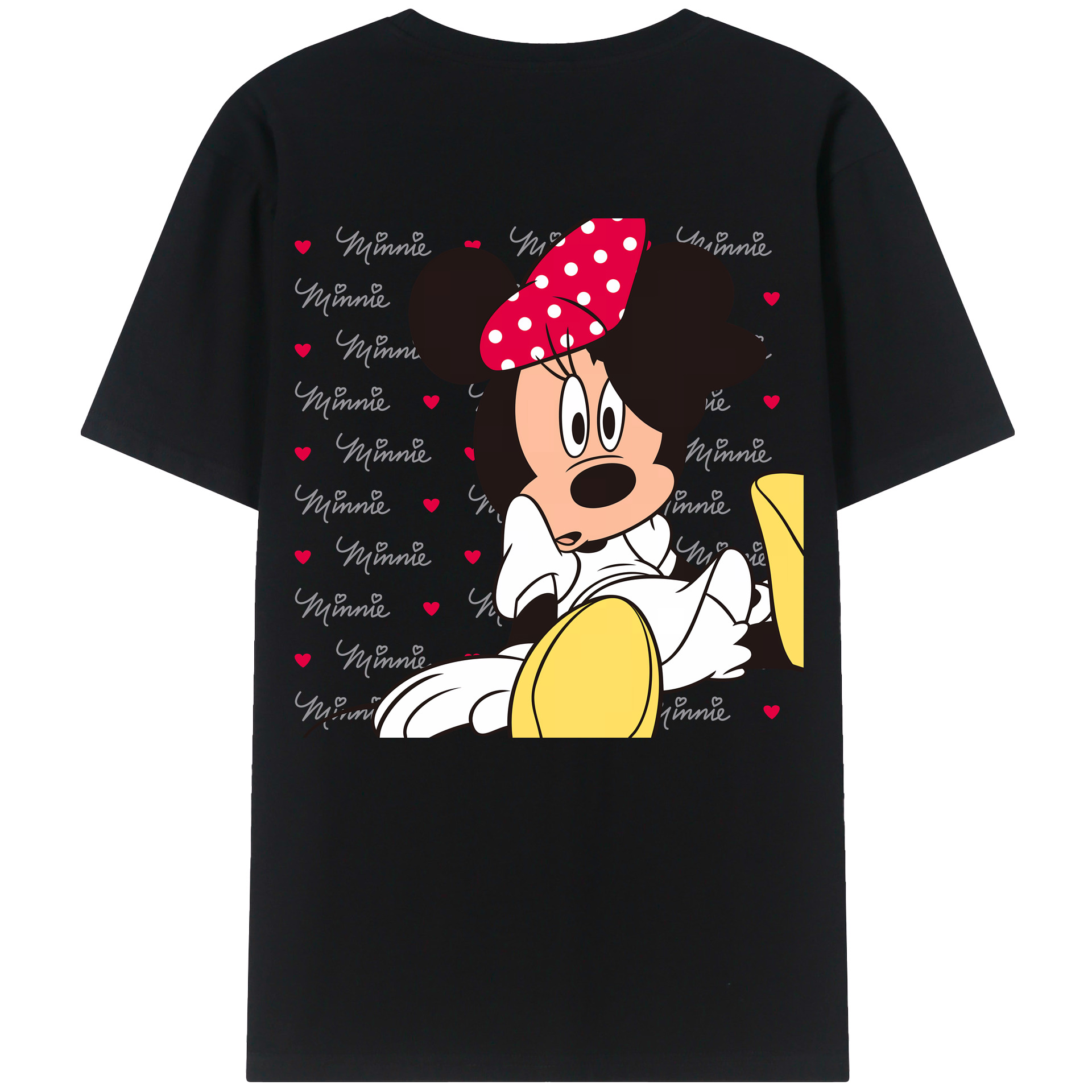 （画像用） ミッキーマウス Mickey Mouse レディース半袖Tシャツ(バックプリント)