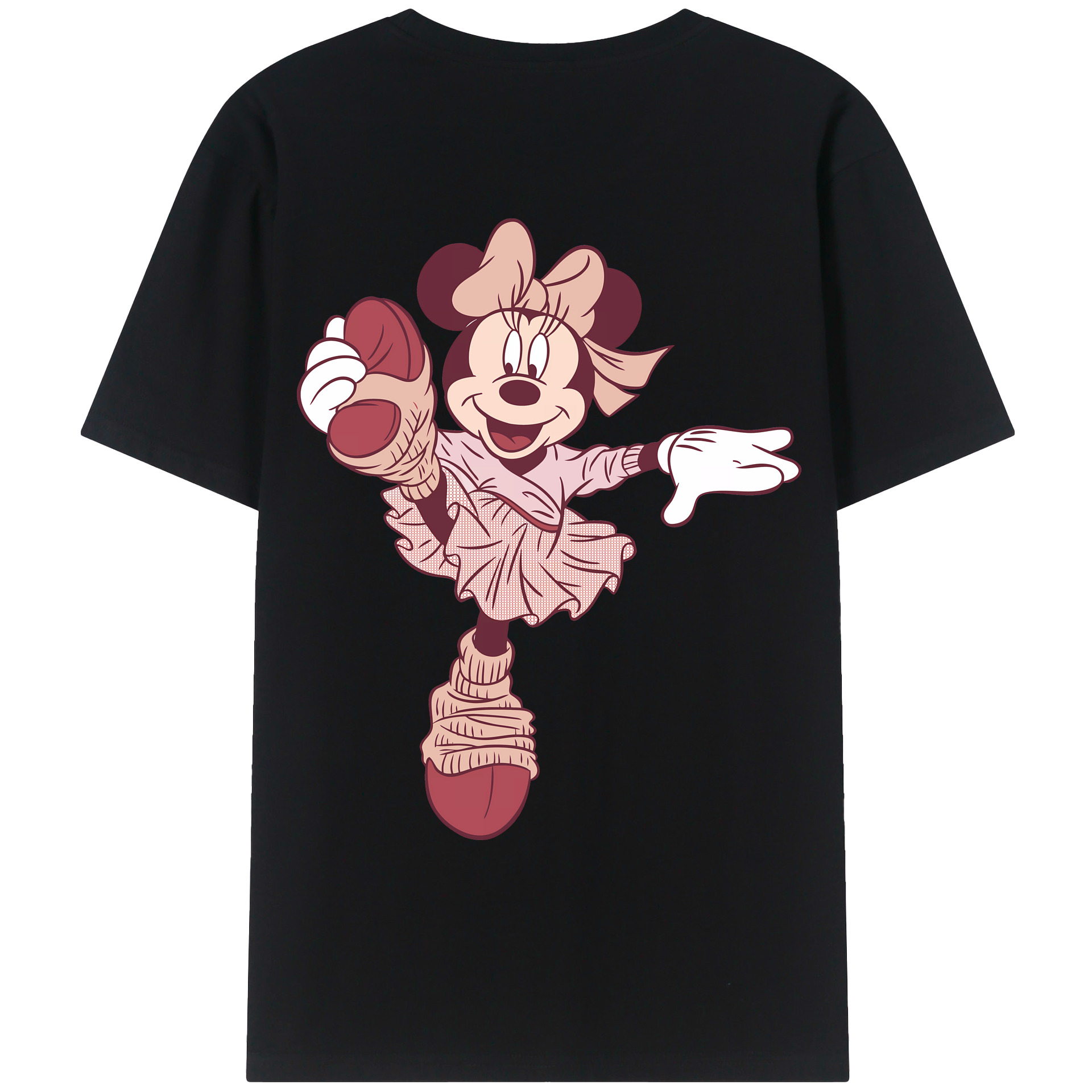 （画像用） ミッキーマウス Mickey Mouse レディース半袖Tシャツ(バックプリント)