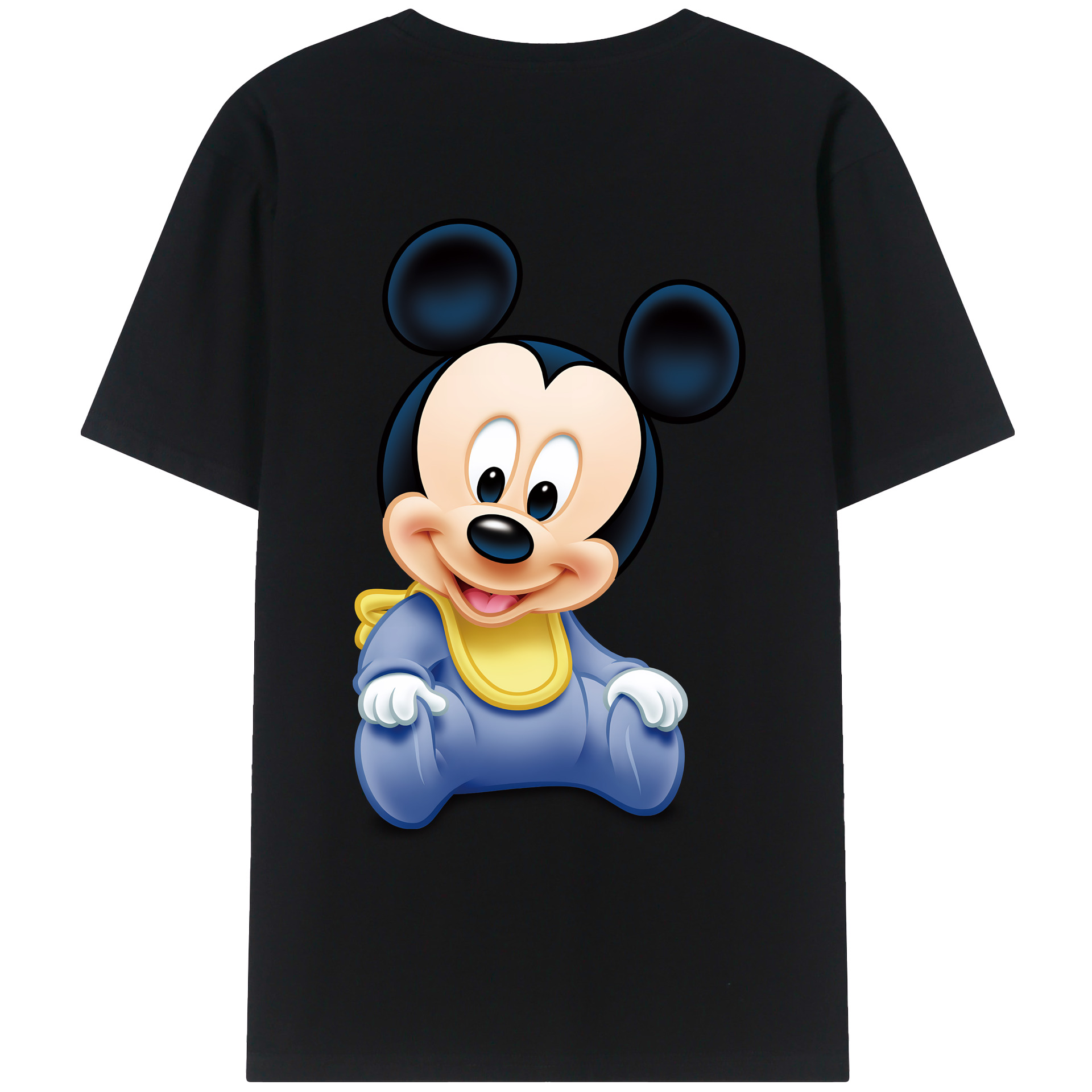 ミッキーマウス Mickey Mouse レディース半袖Tシャツ(バックプリント)