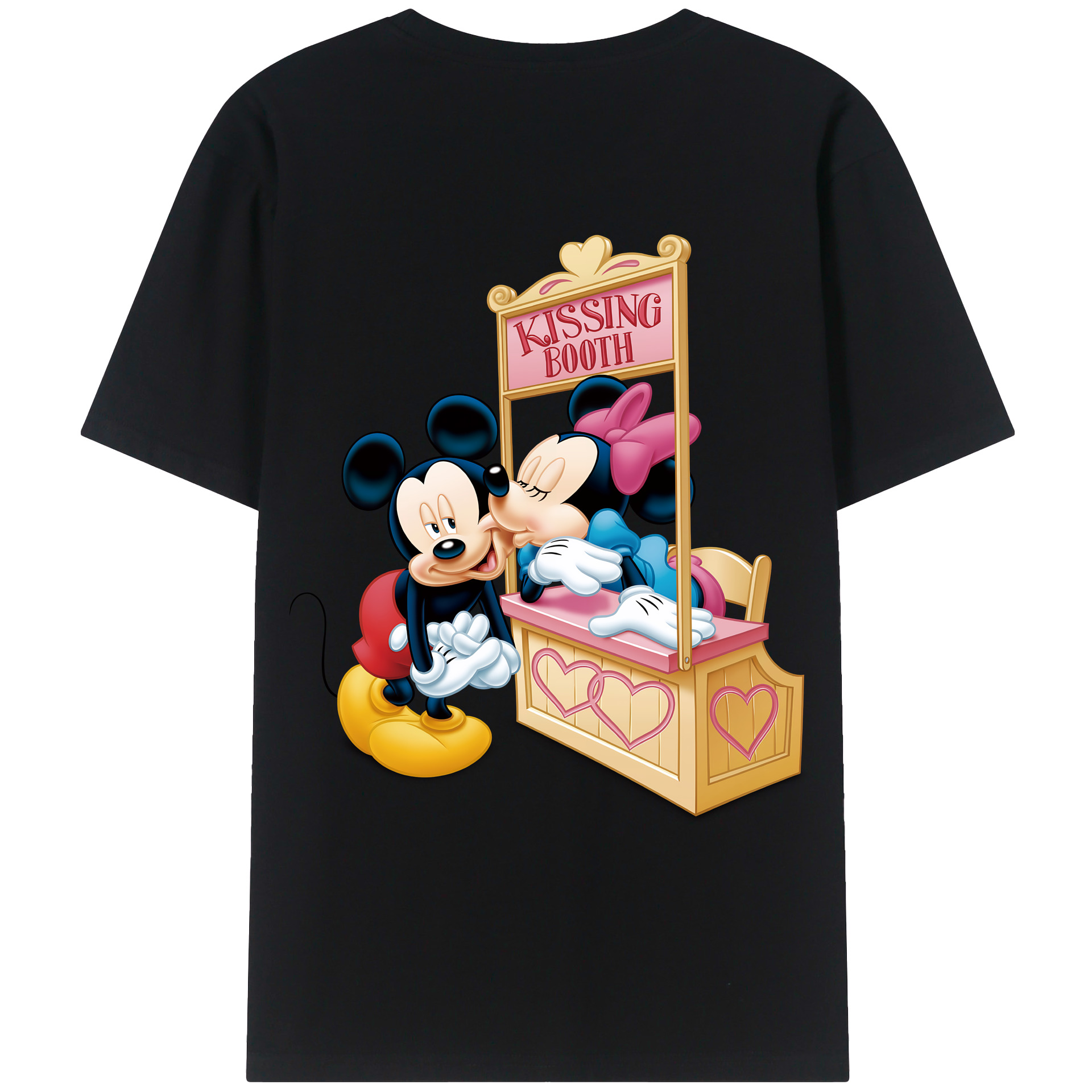 ミッキーマウス Mickey Mouse レディース半袖Tシャツ(バックプリント)
