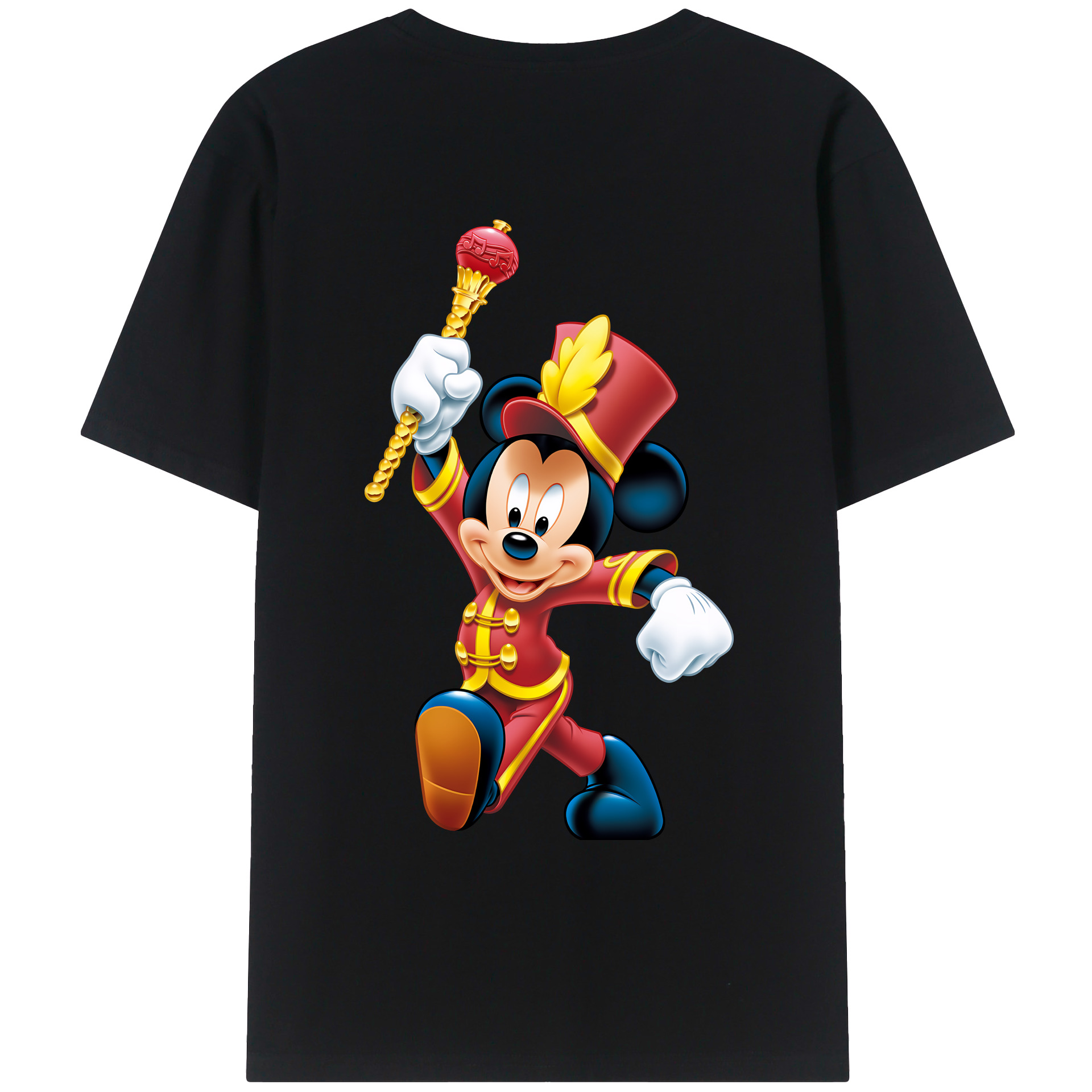 ミッキーマウス Mickey Mouse レディース半袖Tシャツ(バックプリント)
