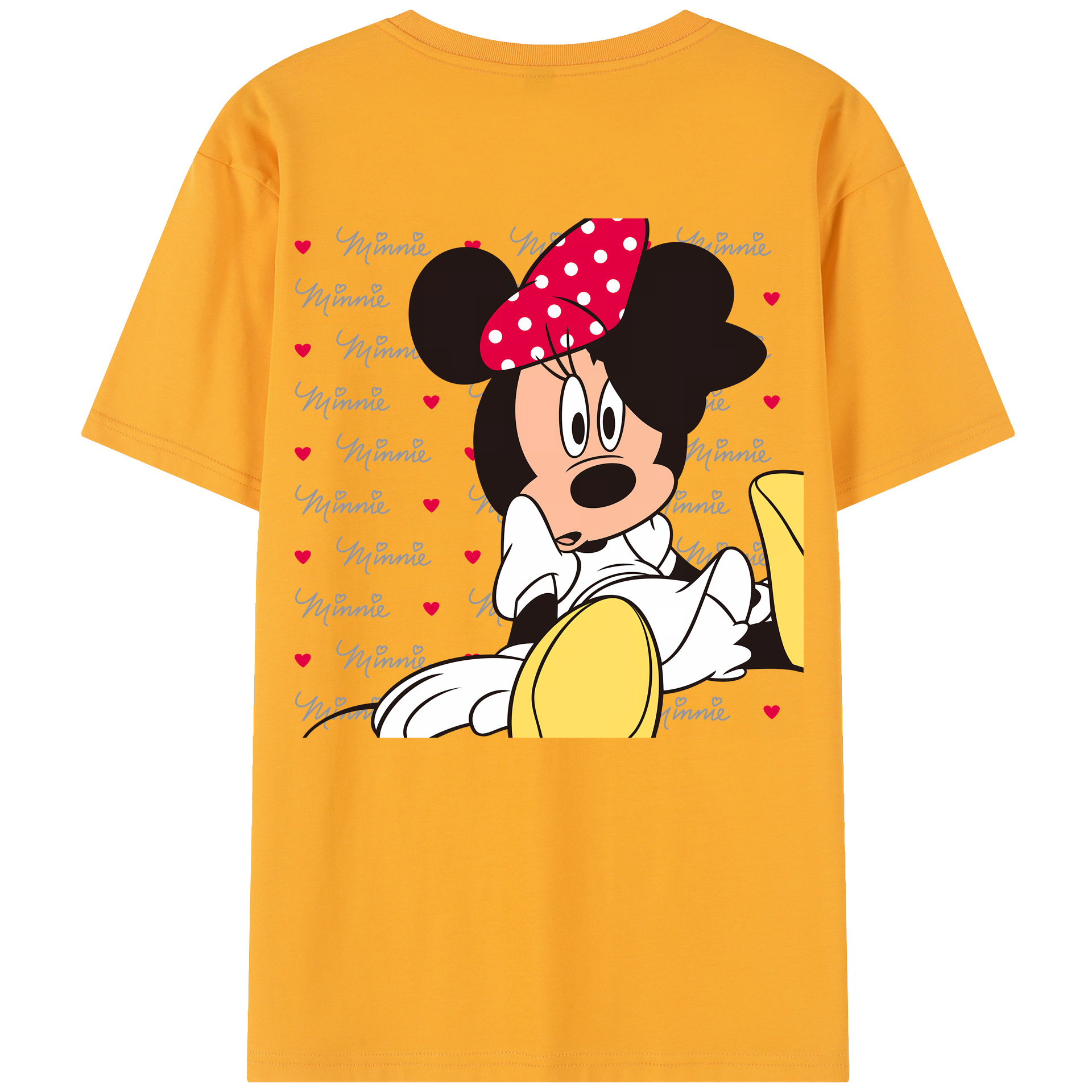 （画像用） ミッキーマウス Mickey Mouse レディース半袖Tシャツ(バックプリント)