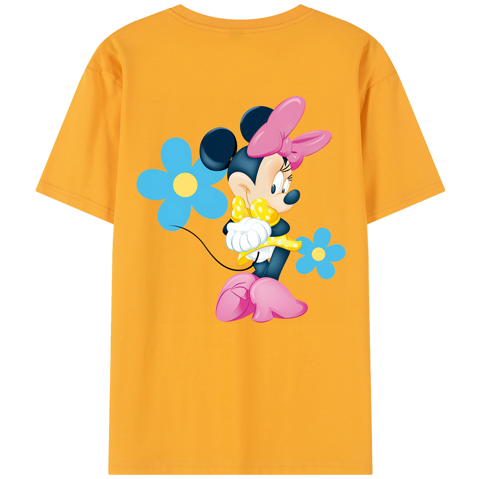 （画像用） ミッキーマウス Mickey Mouse レディース半袖Tシャツ(バックプリント)